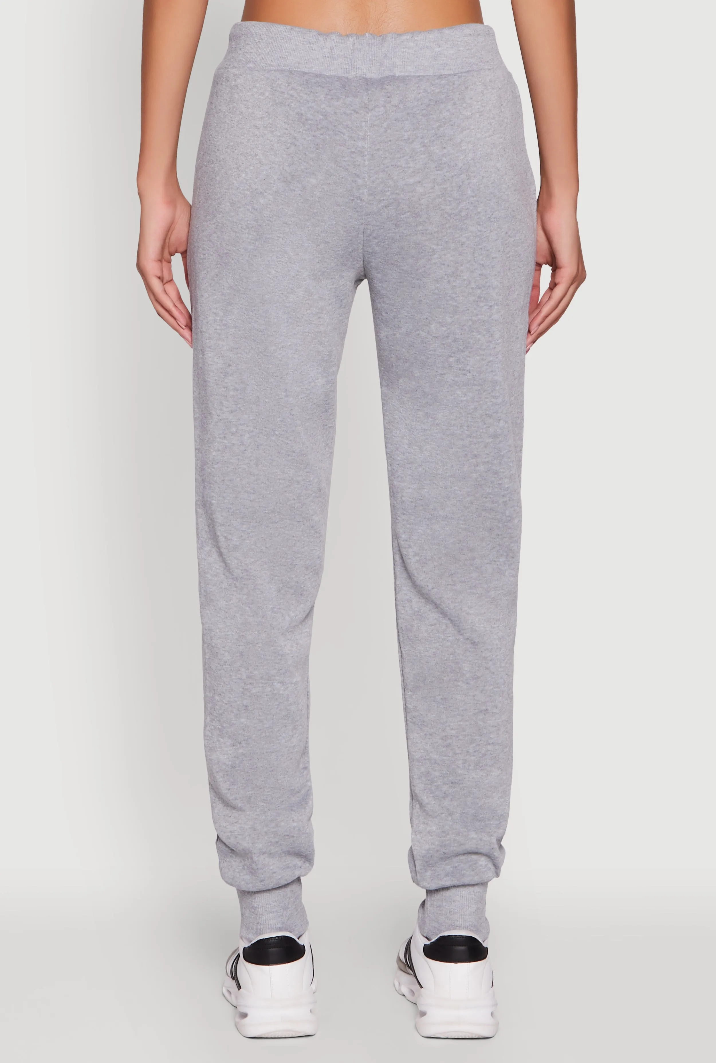 Mid Rise Solid Fleece Joggers sold by Rainbow product image thumbnail 5