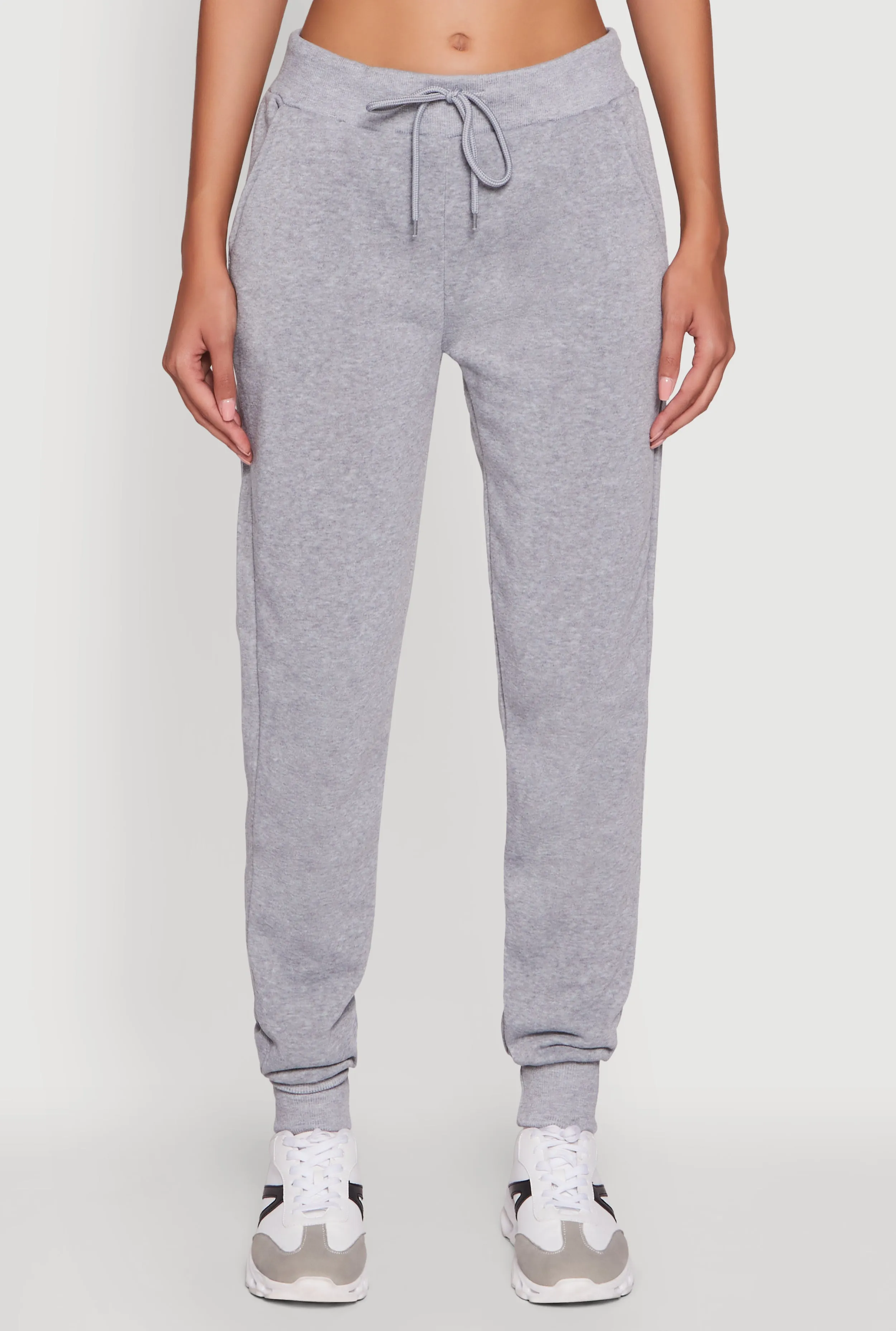 Mid Rise Solid Fleece Joggers sold by Rainbow product image thumbnail 3