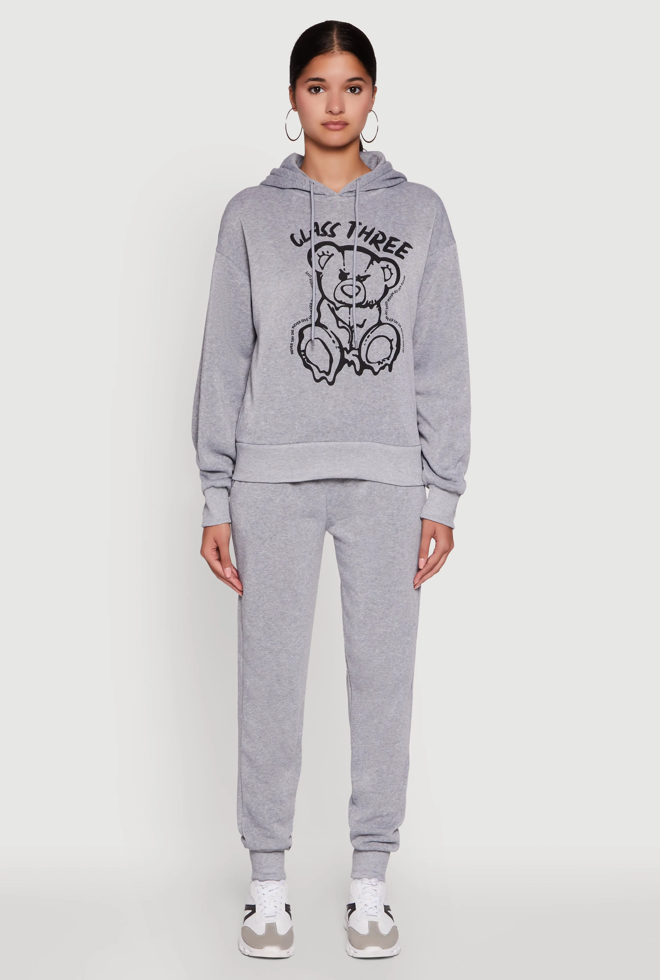 Mid Rise Solid Fleece Joggers sold by Rainbow product image thumbnail 2