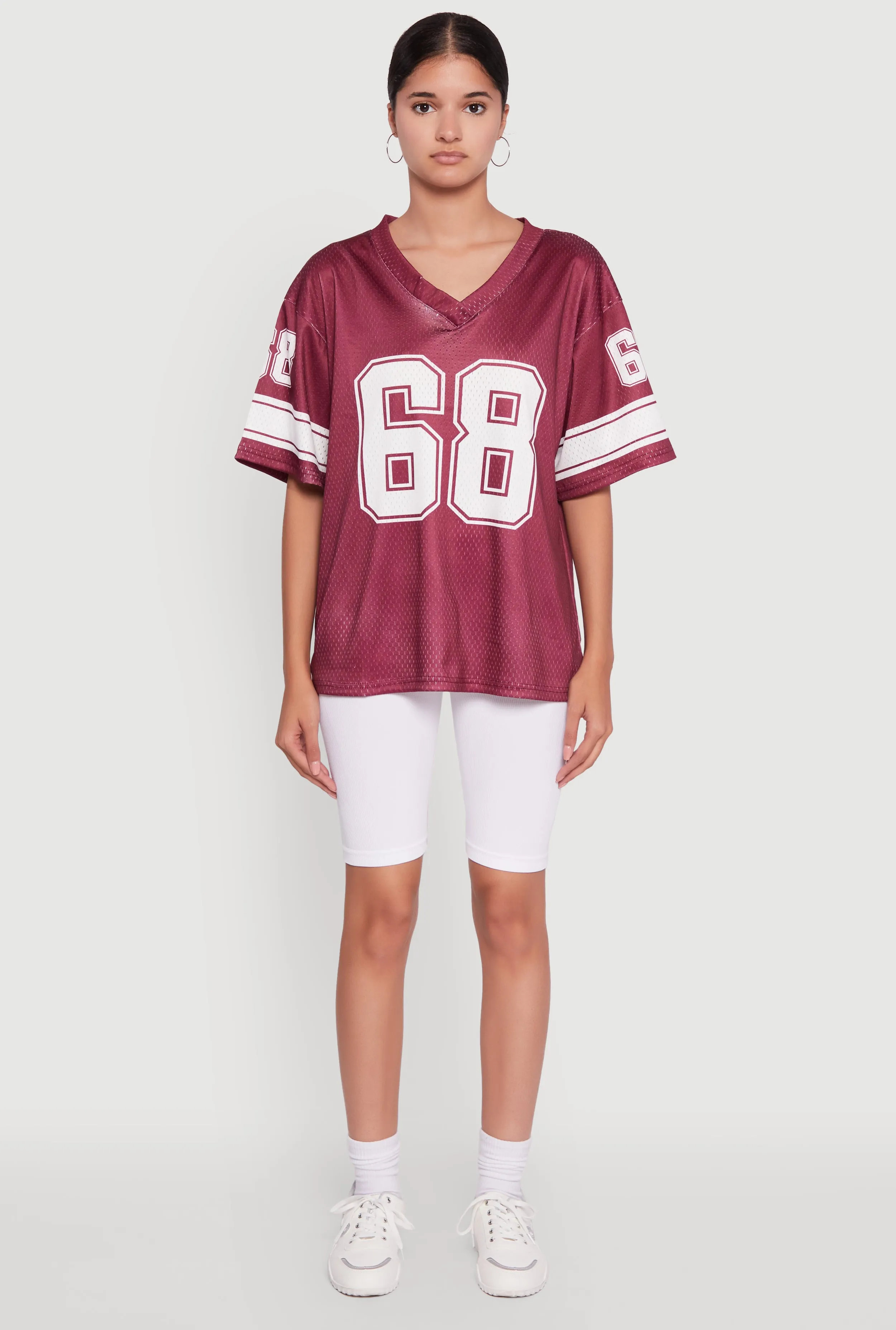 68 Graphic V-Neck Football Jersey sold by Rainbow product image thumbnail 3