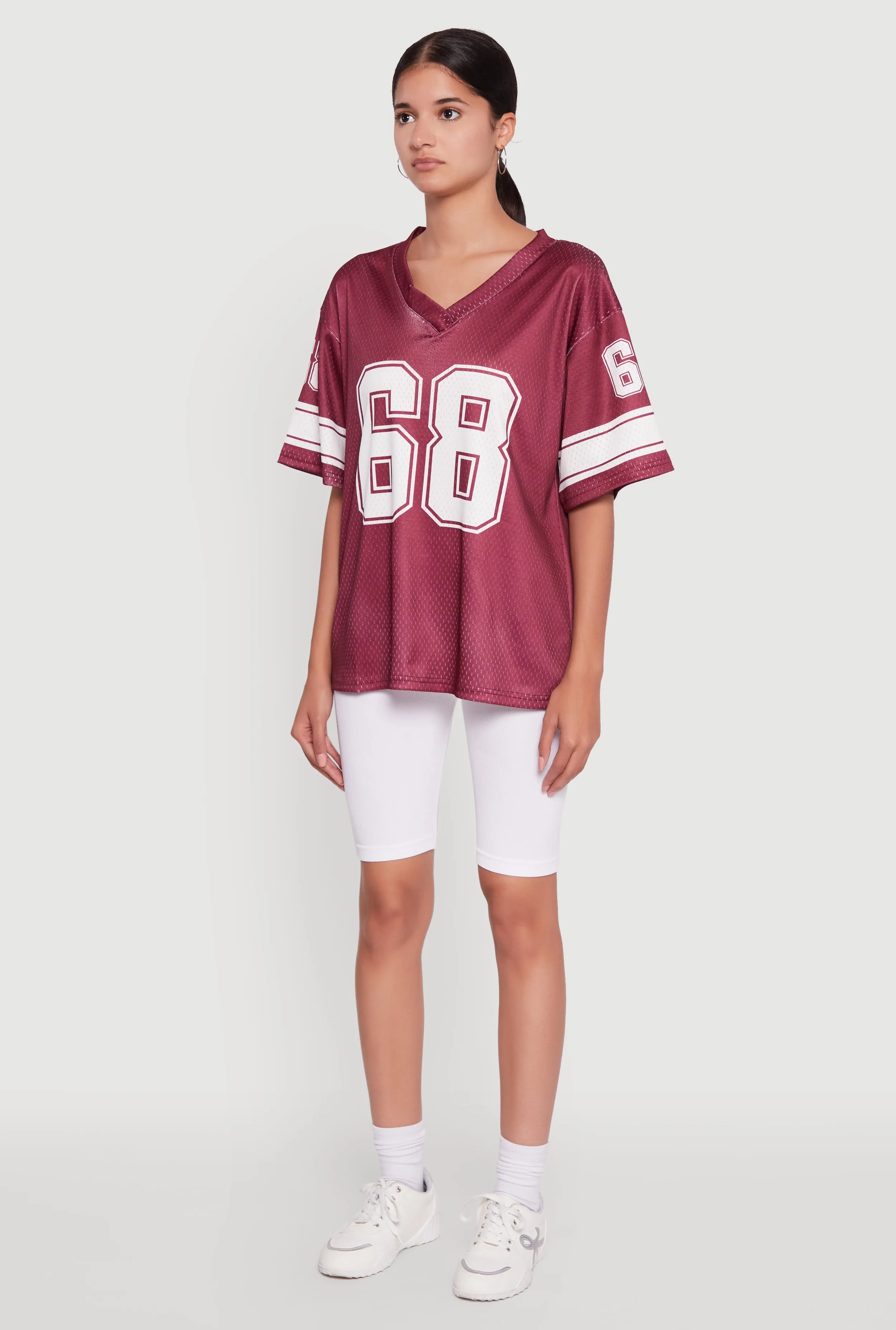 68 Graphic V-Neck Football Jersey sold by Rainbow product image thumbnail 5