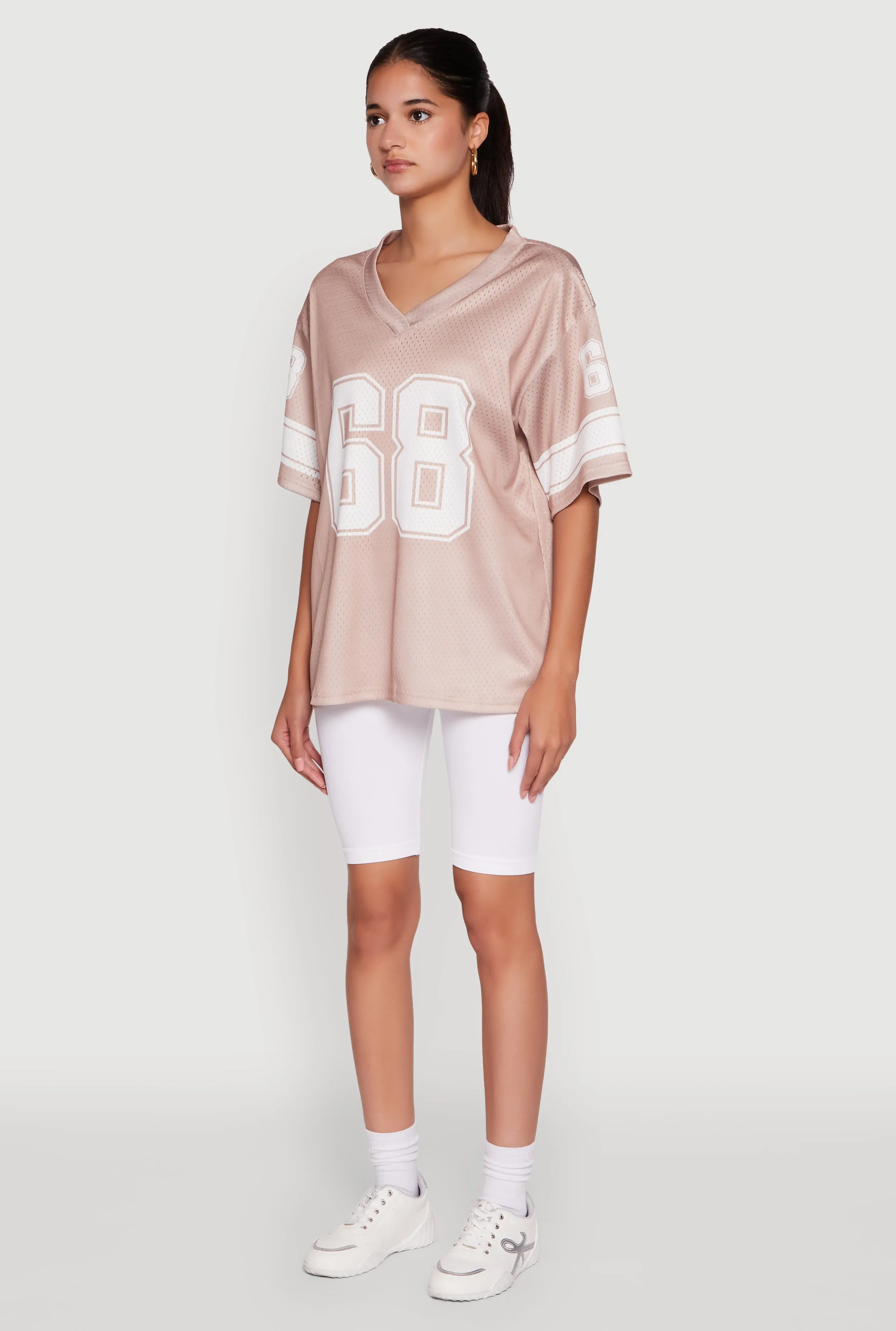 68 Graphic V-Neck Football Jersey sold by Rainbow product image thumbnail 5