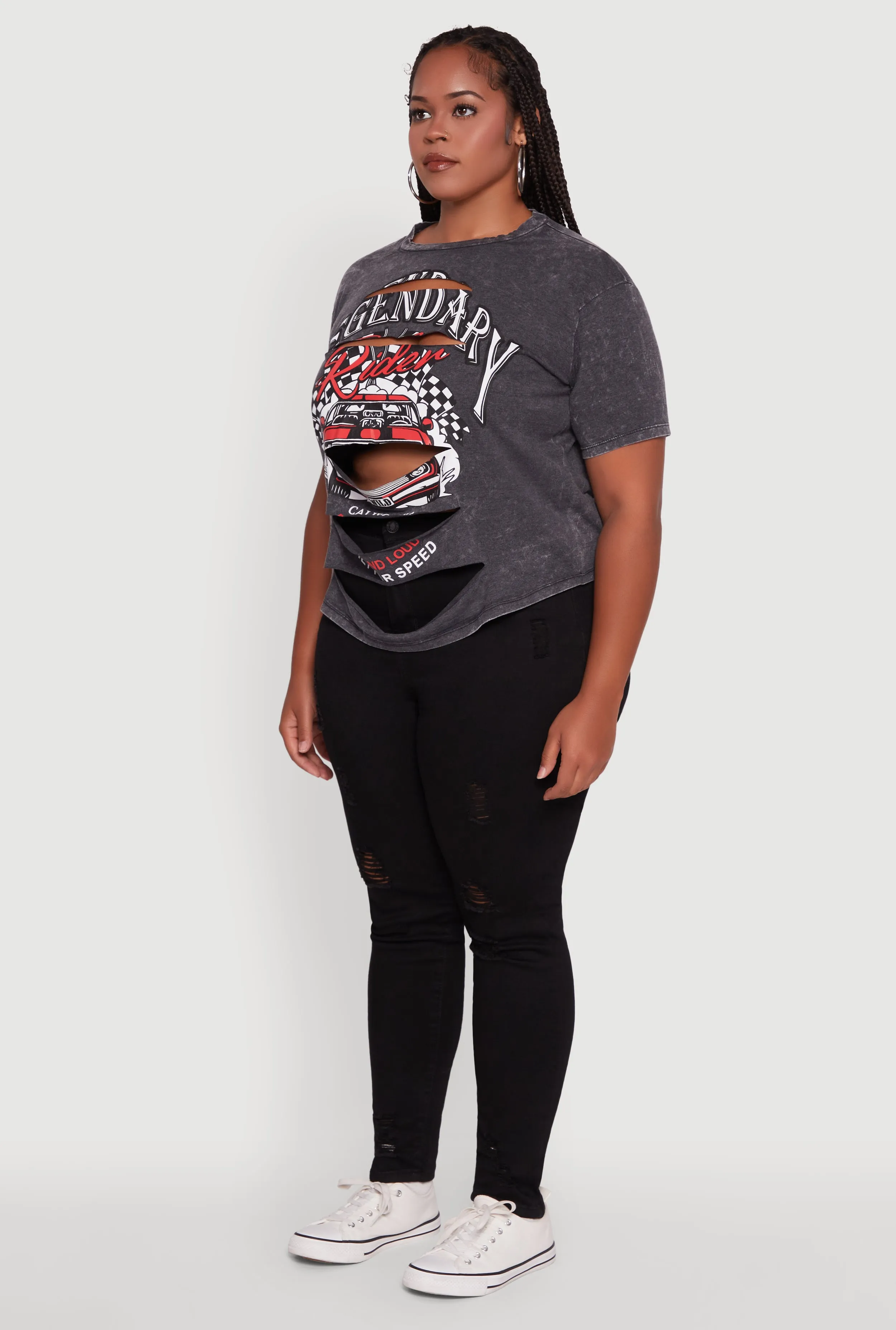Plus Size Legendary Rider California Graphic T-Shirt sold by Rainbow product image thumbnail 5