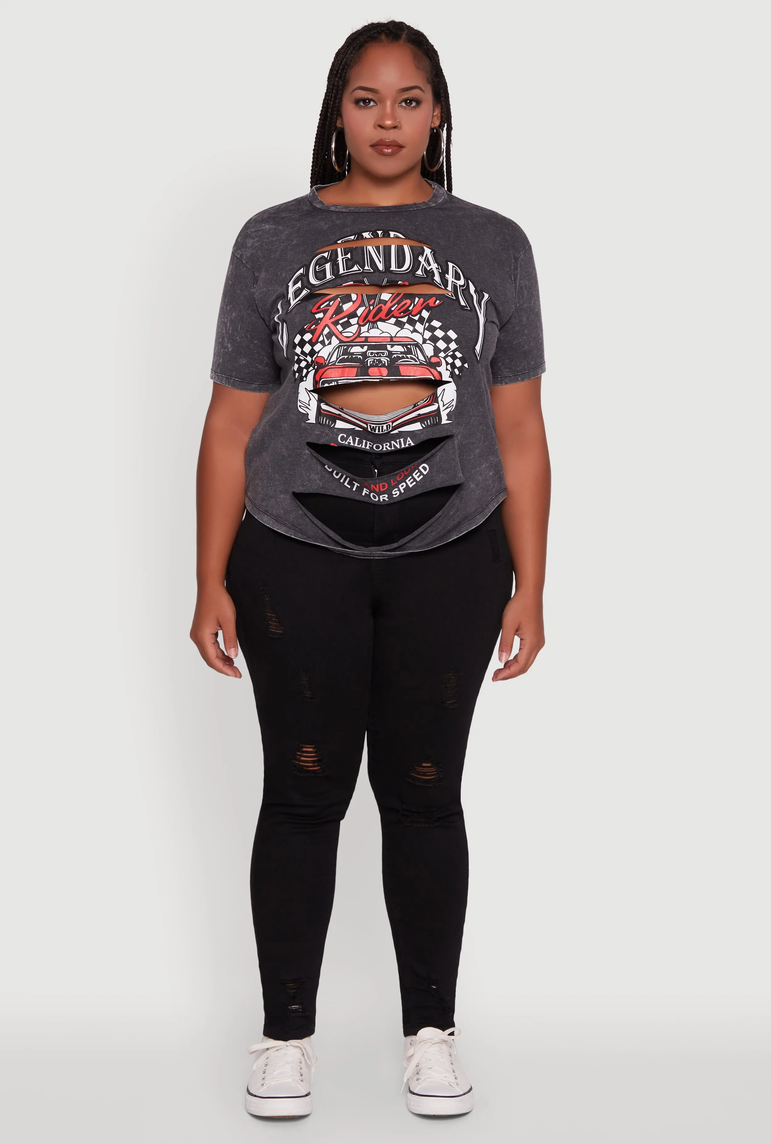 Plus Size Legendary Rider California Graphic T-Shirt sold by Rainbow product image thumbnail 3