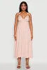 Haute Monde Linen Wood Beaded Strap Sundress sold by Rainbow