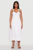 Haute Monde Linen Wood Beaded Strap Sundress sold by Rainbow