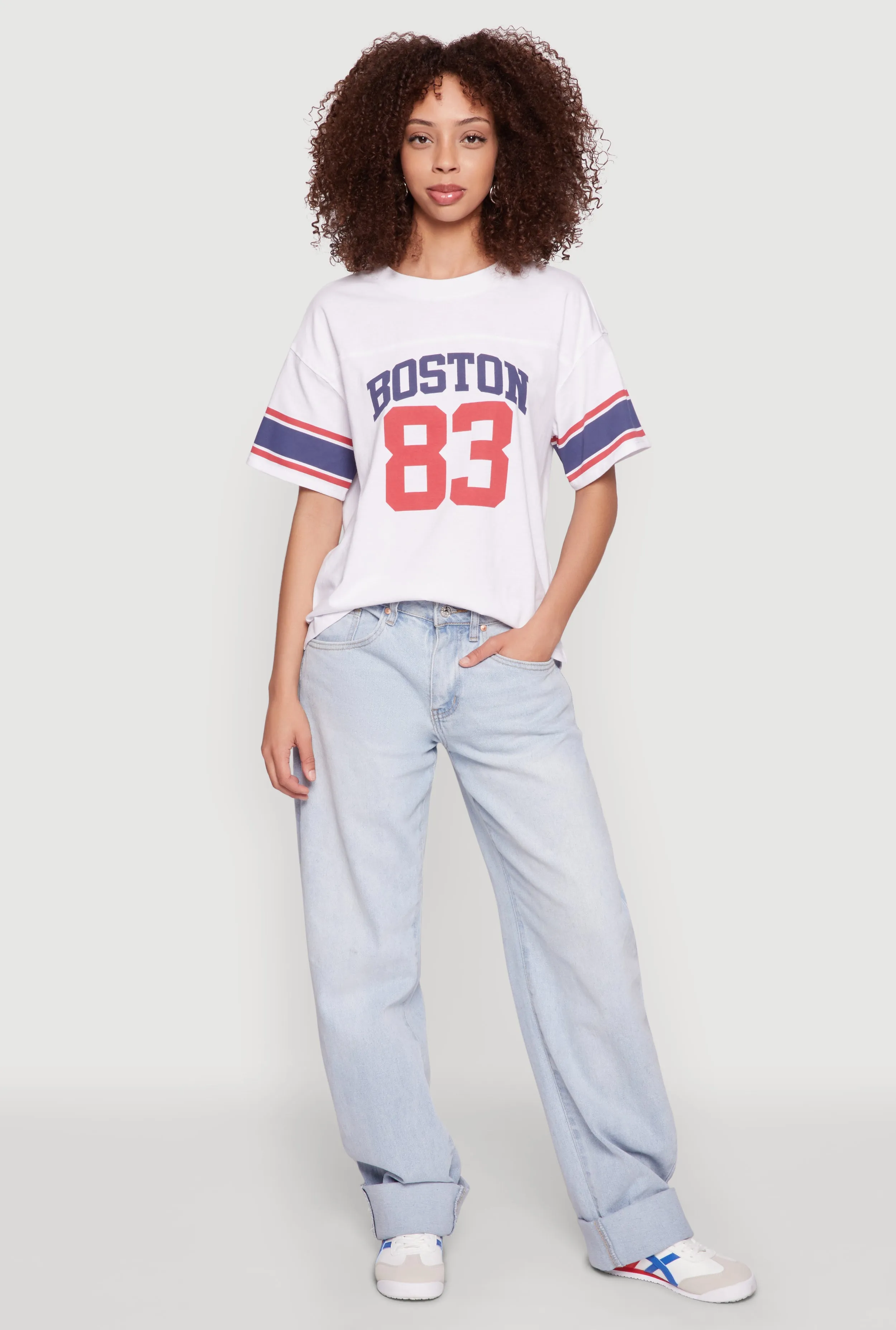 Almost Famous Graphic Varsity T Shirt sold by Rainbow product image thumbnail 2