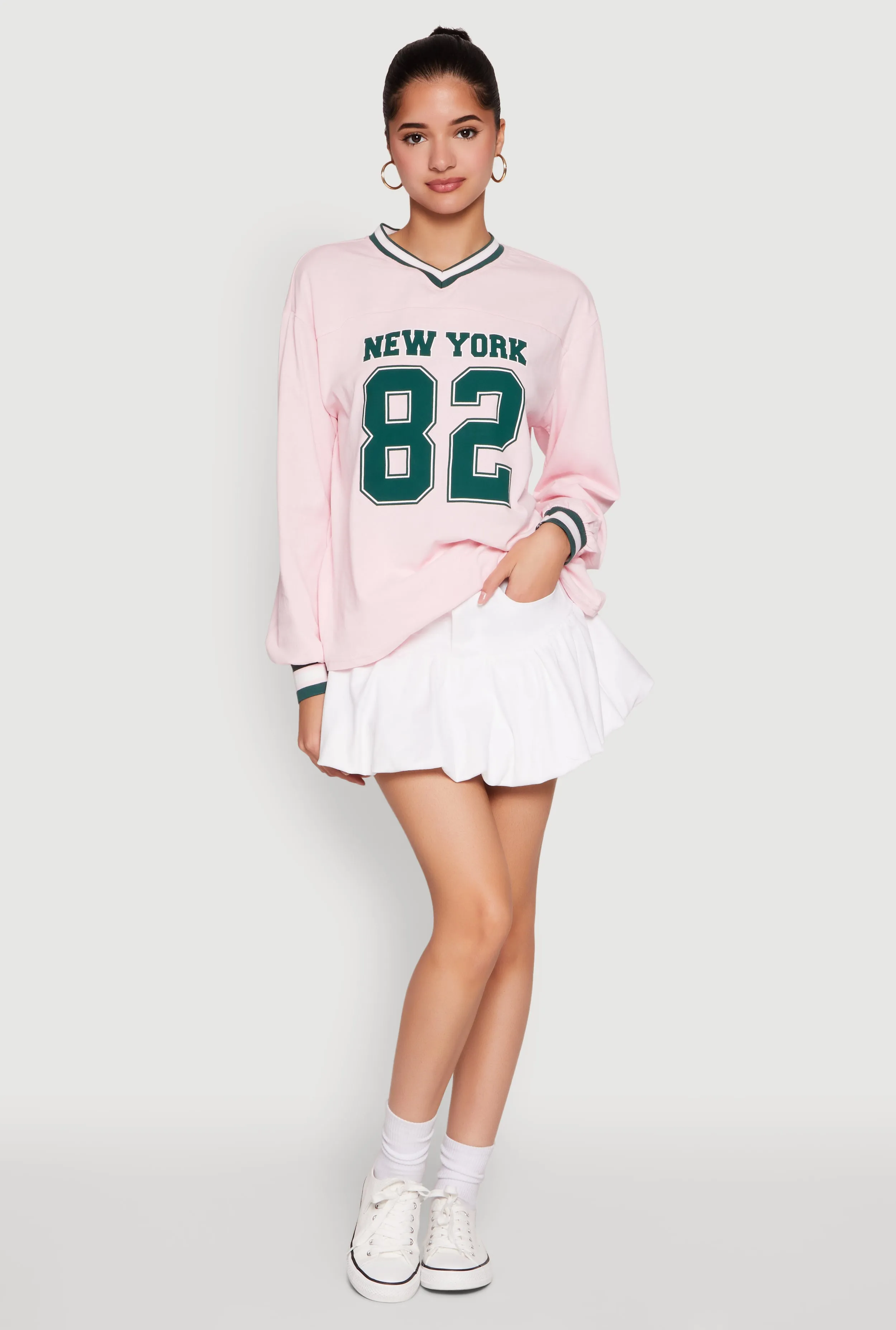 Almost Famous Varsity Graphic Long Sleeve Top sold by Rainbow product image thumbnail 2