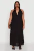 Plus Size Chic Smocked Back Halter Maxi Sundress sold by Rainbow