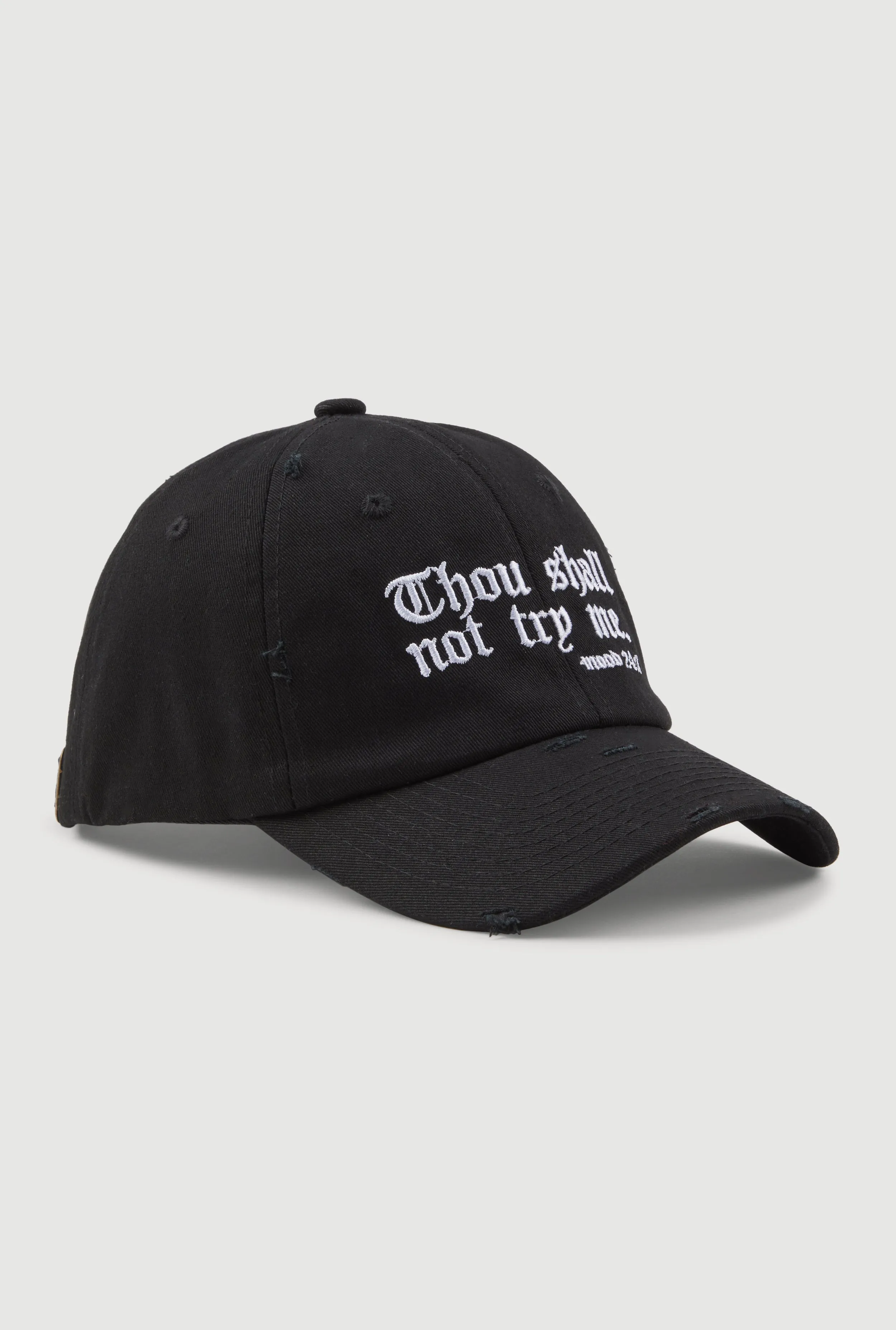 Thou Shall Not Try Me Baseball Cap sold by Rainbow