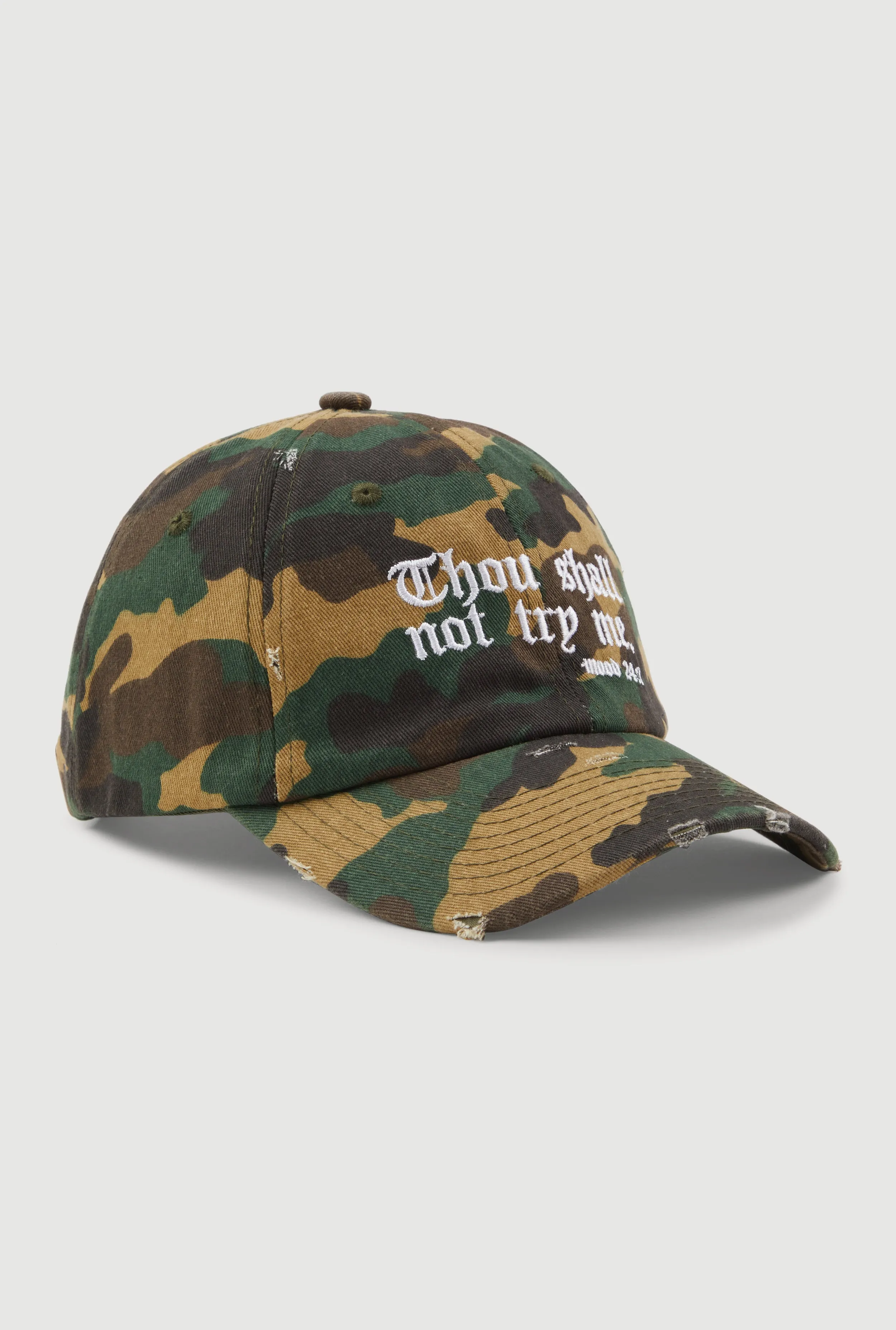 Thou Shall Not Try Me Baseball Cap sold by Rainbow product image thumbnail 2