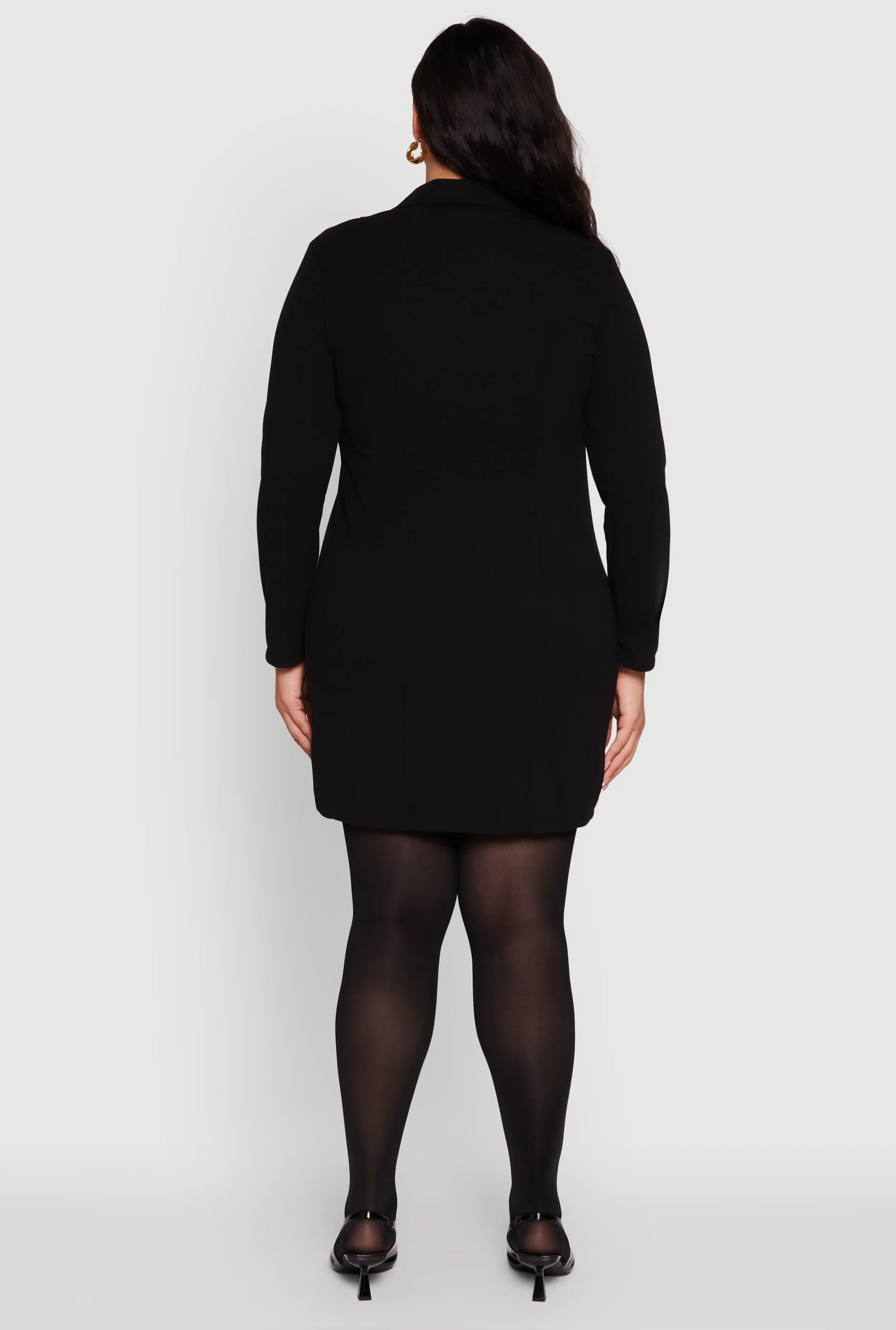 Plus Size Double Breasted Blazer Dress sold by Rainbow product image thumbnail 5