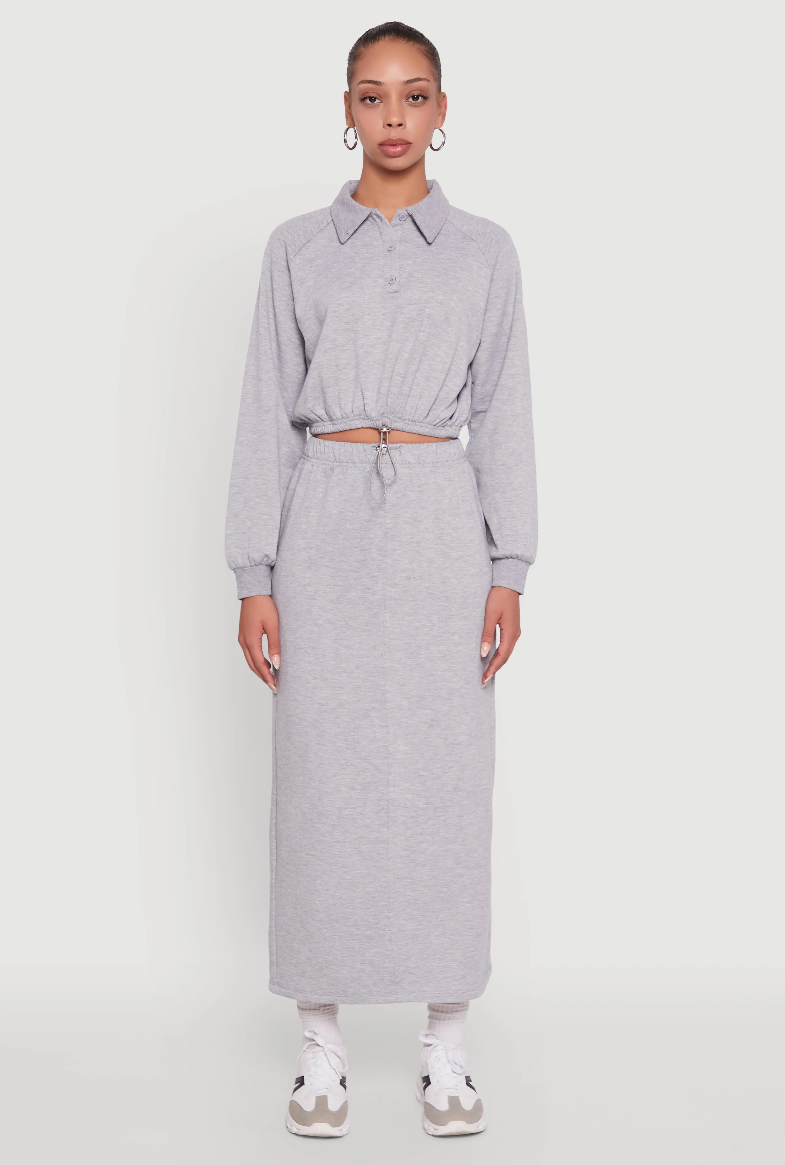 Fleece Maxi Skirt with Toggle Drawstring sold by Rainbow product image thumbnail 2