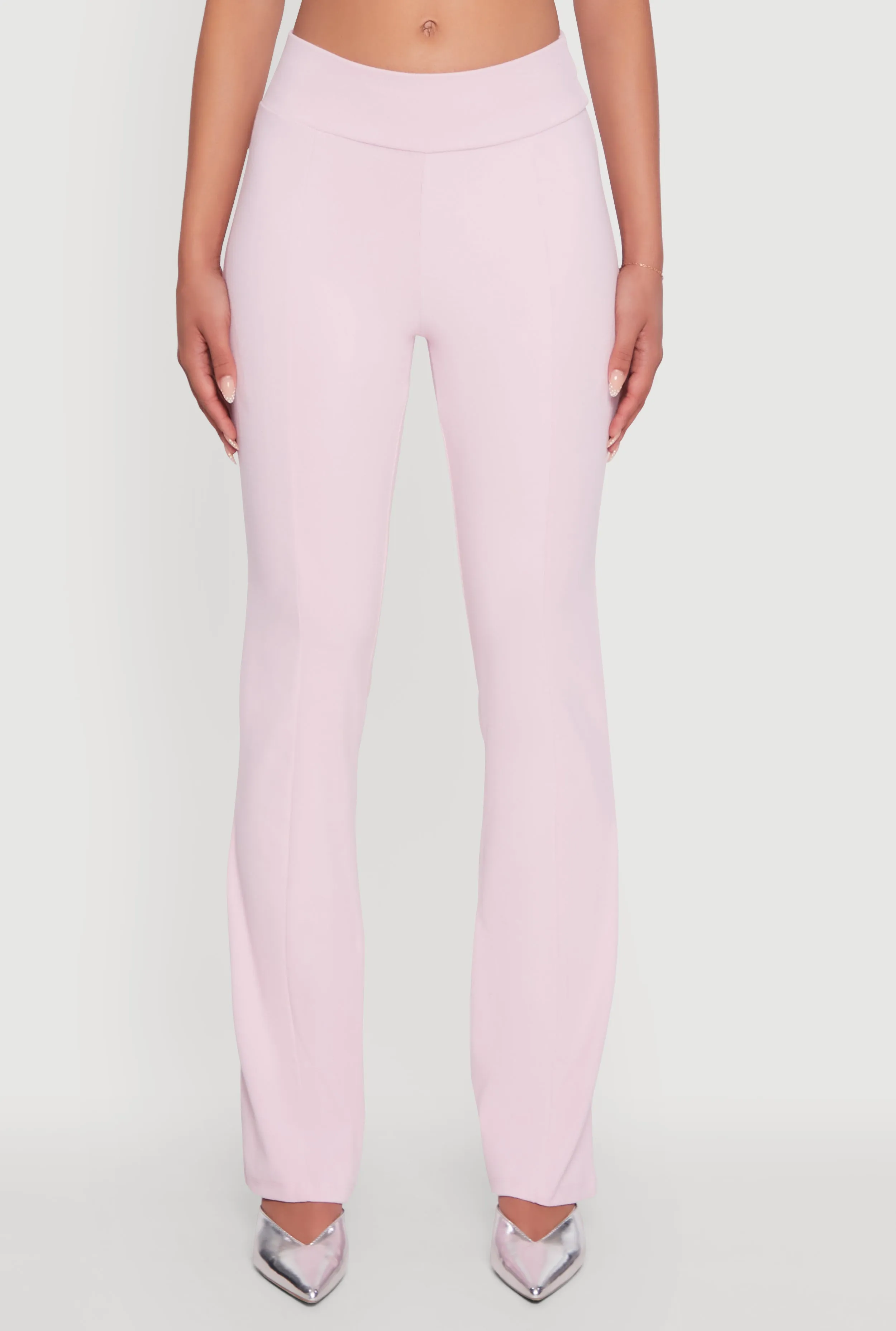 Brushed Knit Pintuck Pull On Slim Pants sold by Rainbow product image thumbnail 3