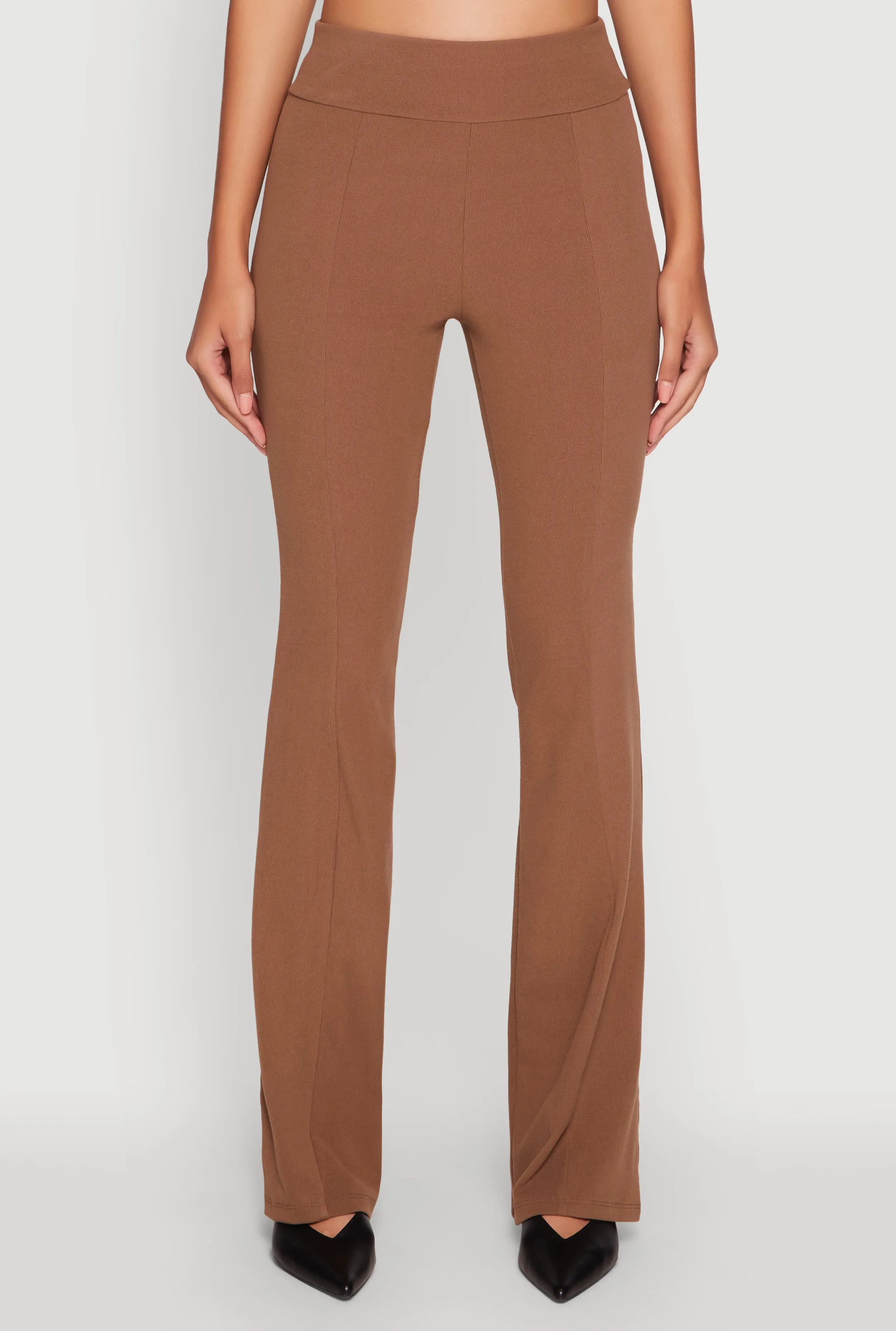 Brushed Knit Pintuck Pull On Slim Pants sold by Rainbow product image thumbnail 3