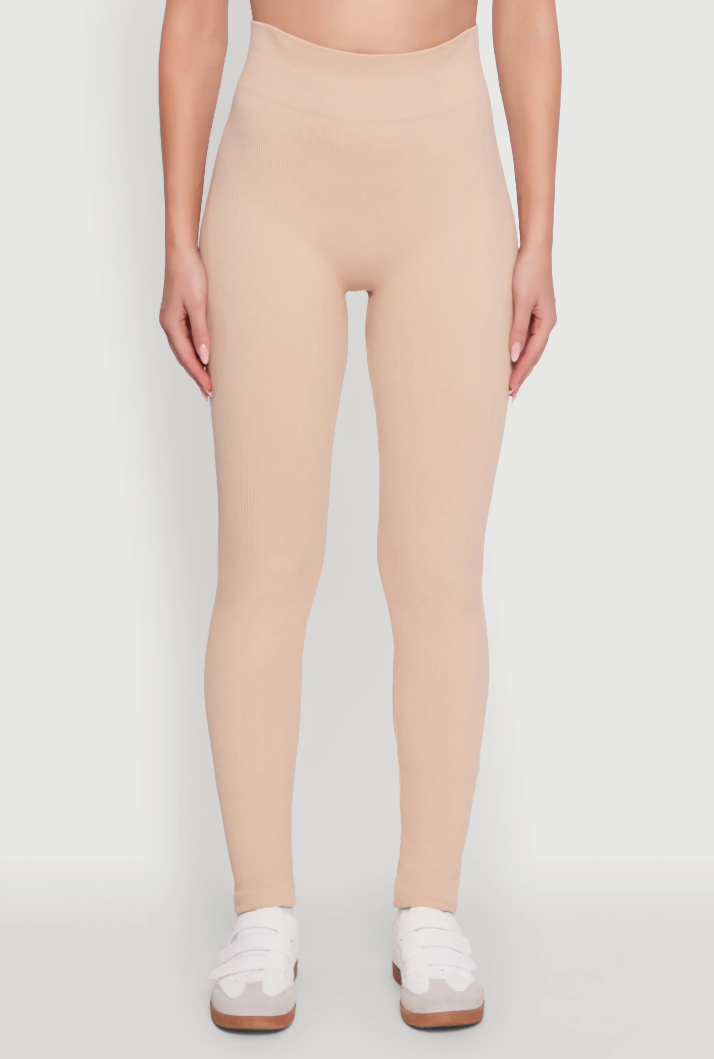 Seamless Ribbed High Waisted Leggings sold by Rainbow product image thumbnail 3