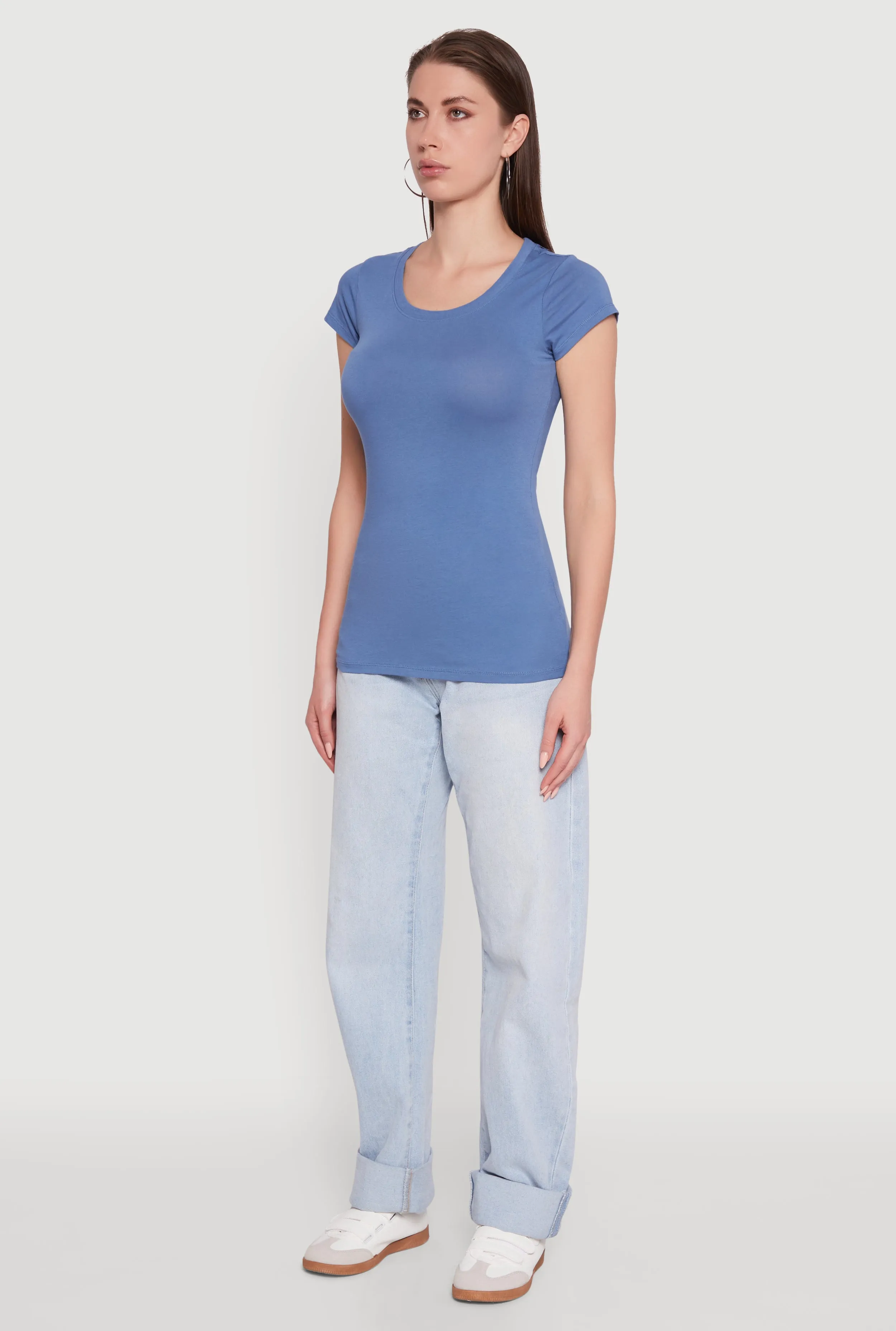 Basic Scoop Neck Tee sold by Rainbow product image thumbnail 5