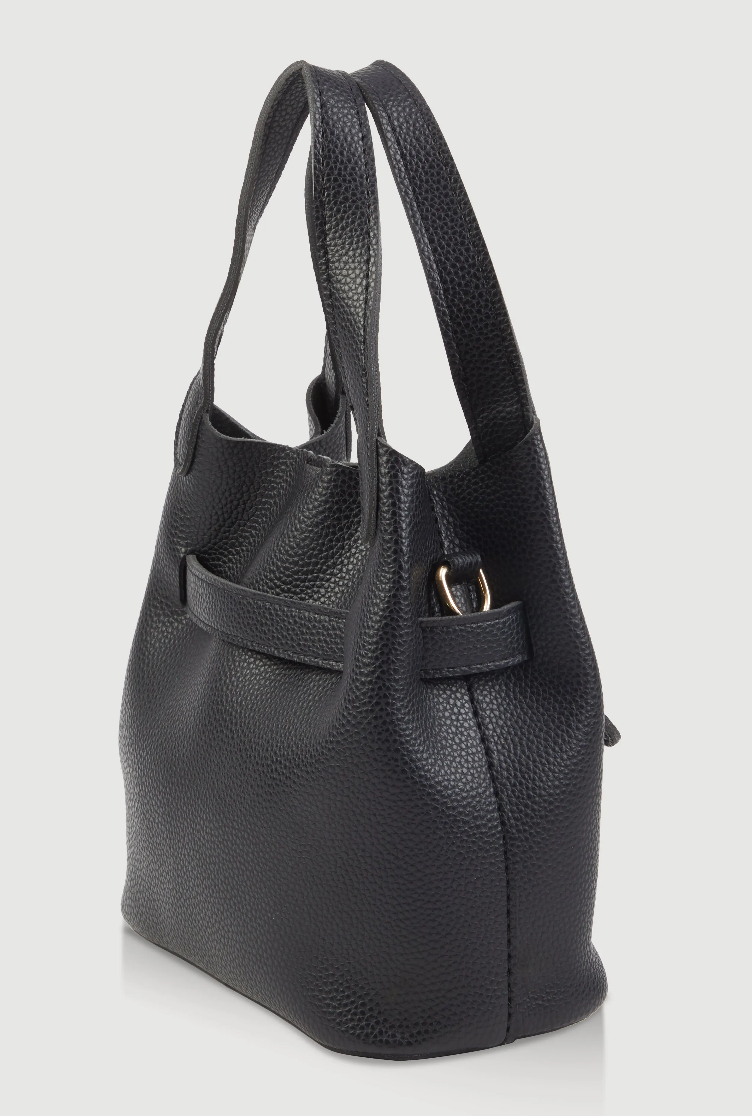 Criss Cross Strap Detail Convertible Bucket Bag sold by Rainbow product image thumbnail 5