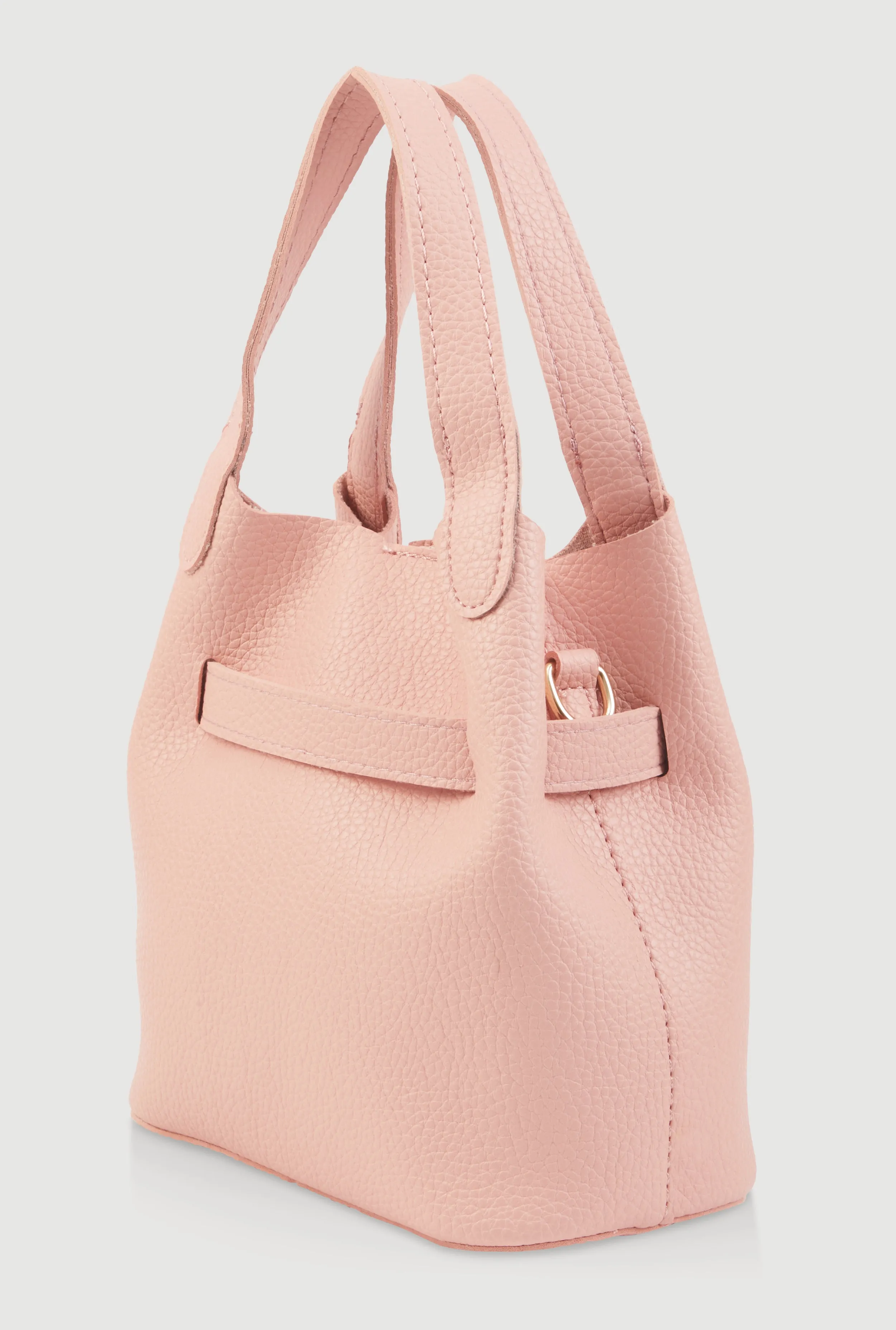 Criss Cross Strap Detail Convertible Bucket Bag sold by Rainbow product image thumbnail 5
