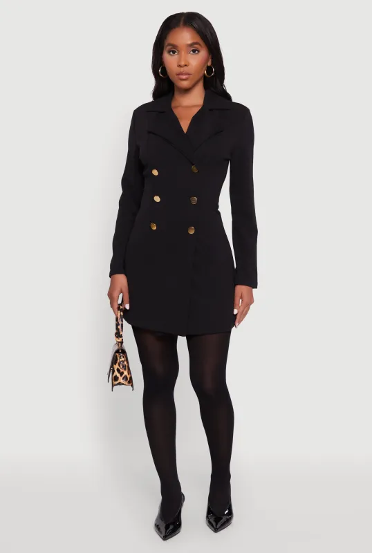 Double Breasted Captains Blazer Dress sold by Rainbow
