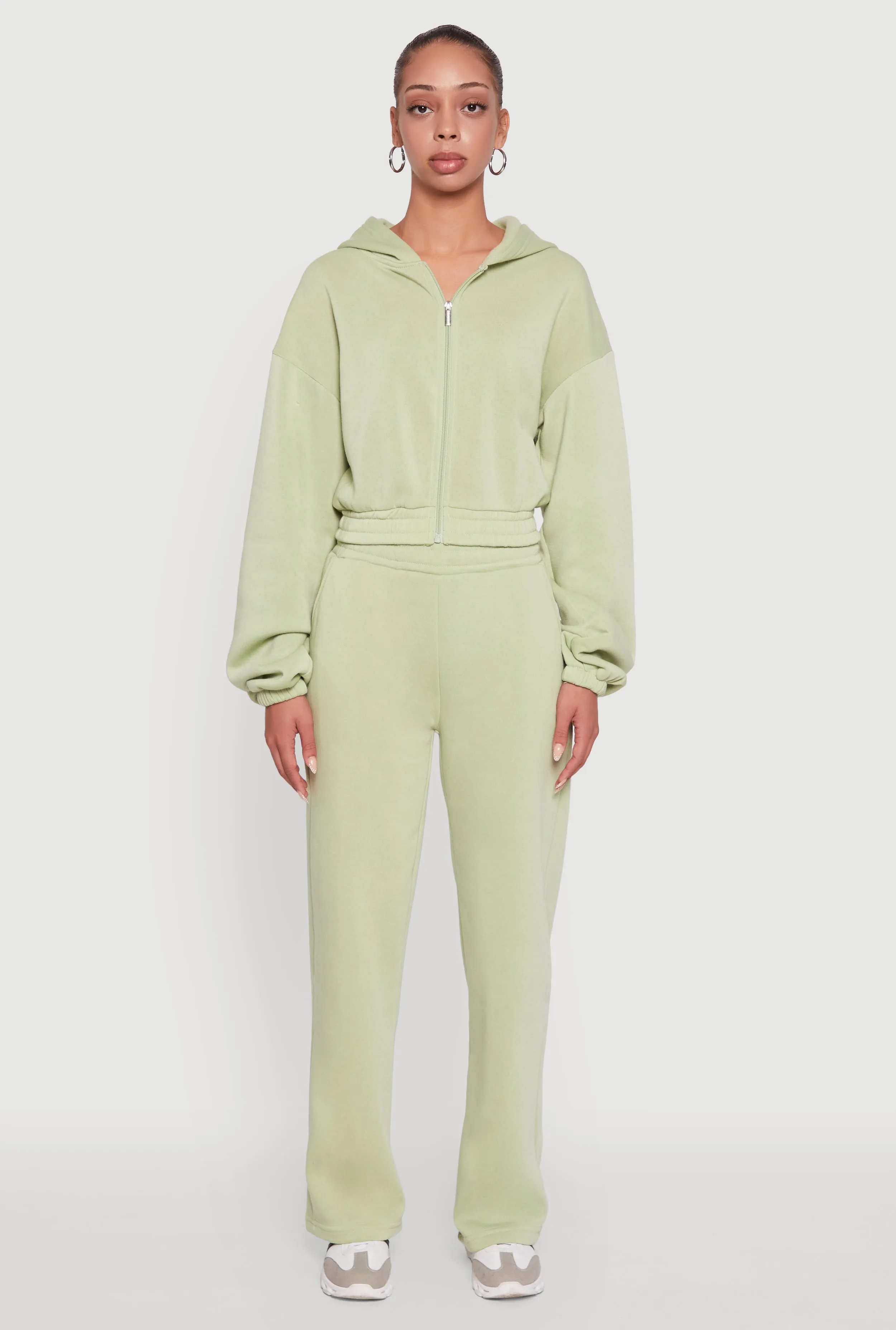 Elastic Waist Wide Leg Sweatpants sold by Rainbow product image thumbnail 2