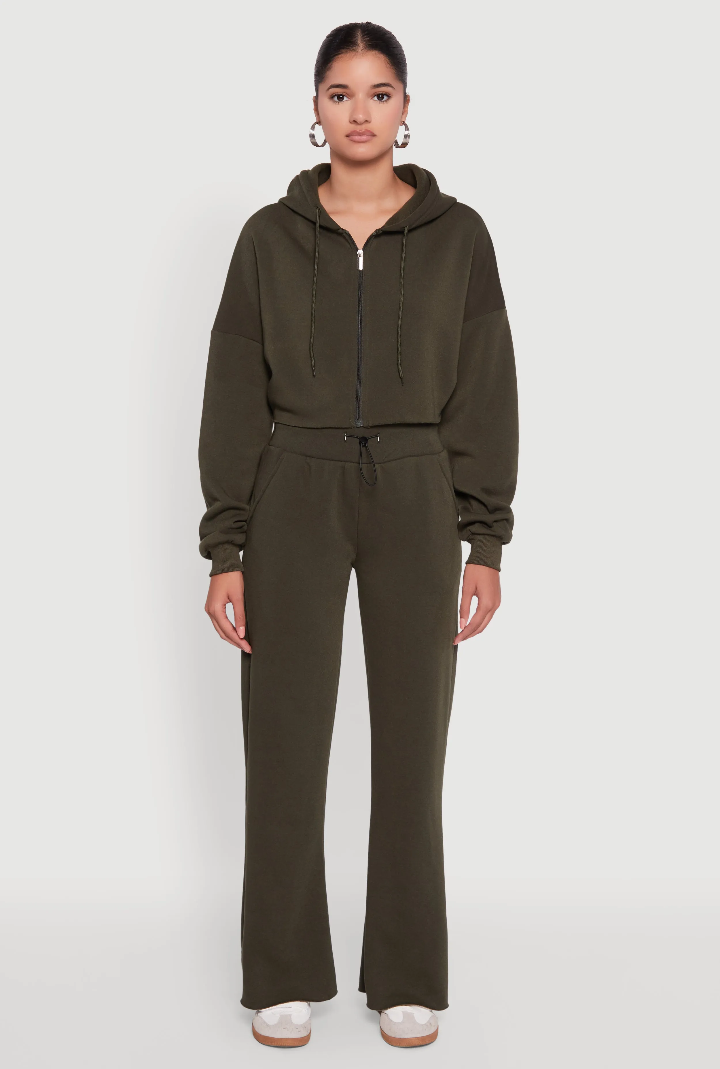 Toggle Drawstring Waist Flare Sweatpants sold by Rainbow product image thumbnail 2