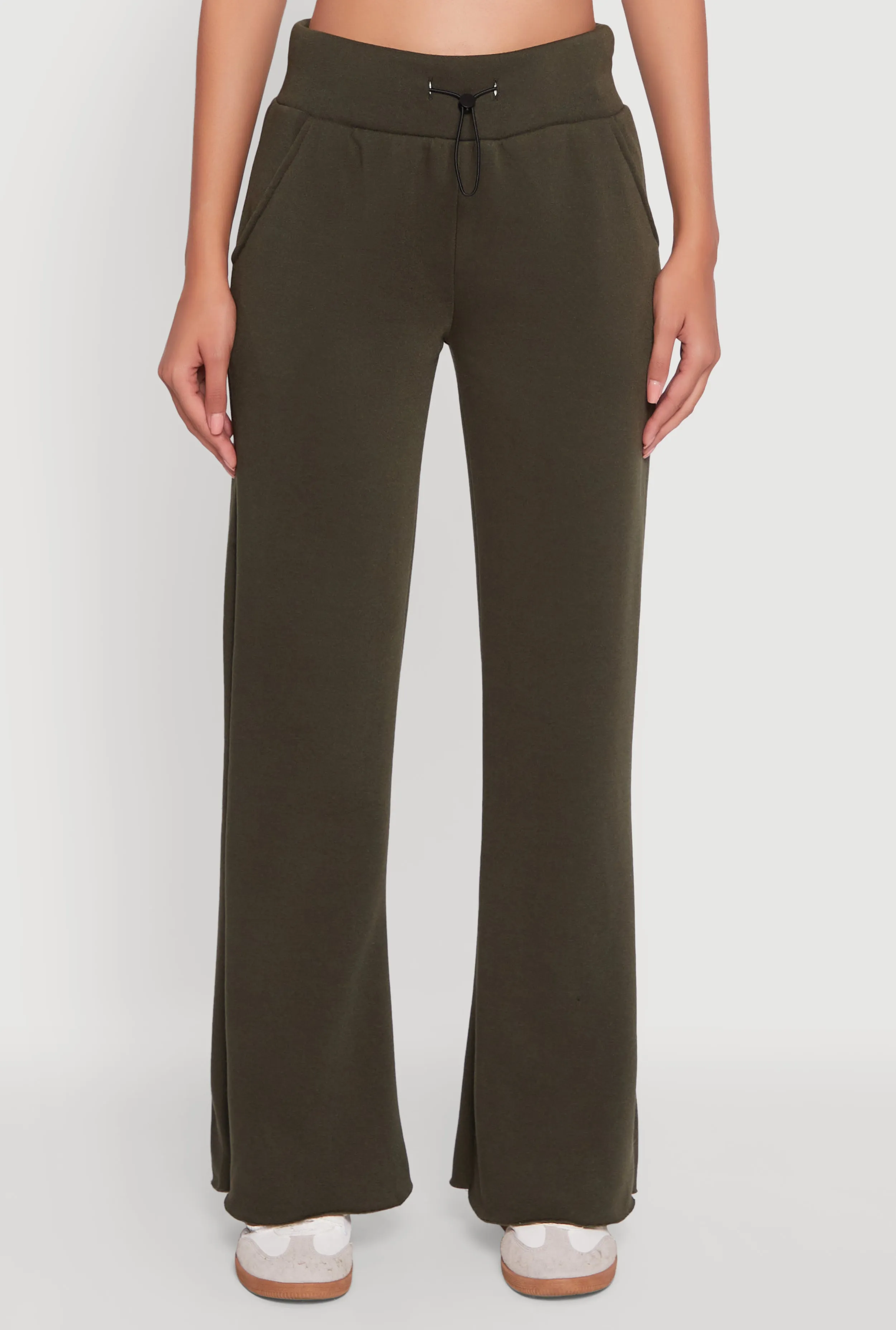 Toggle Drawstring Waist Flare Sweatpants sold by Rainbow product image thumbnail 3