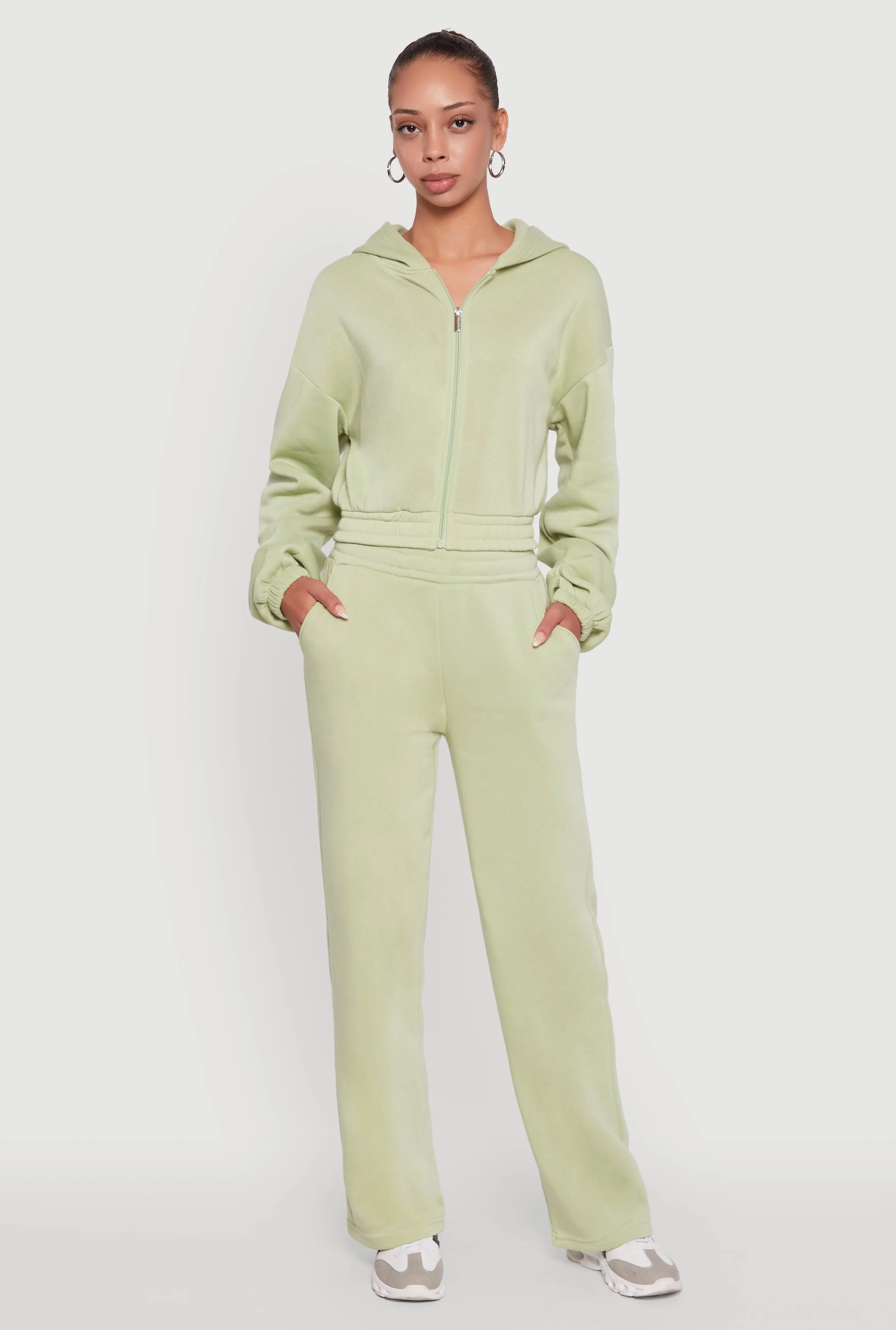 Elastic Waist Wide Leg Sweatpants sold by Rainbow product image thumbnail 3