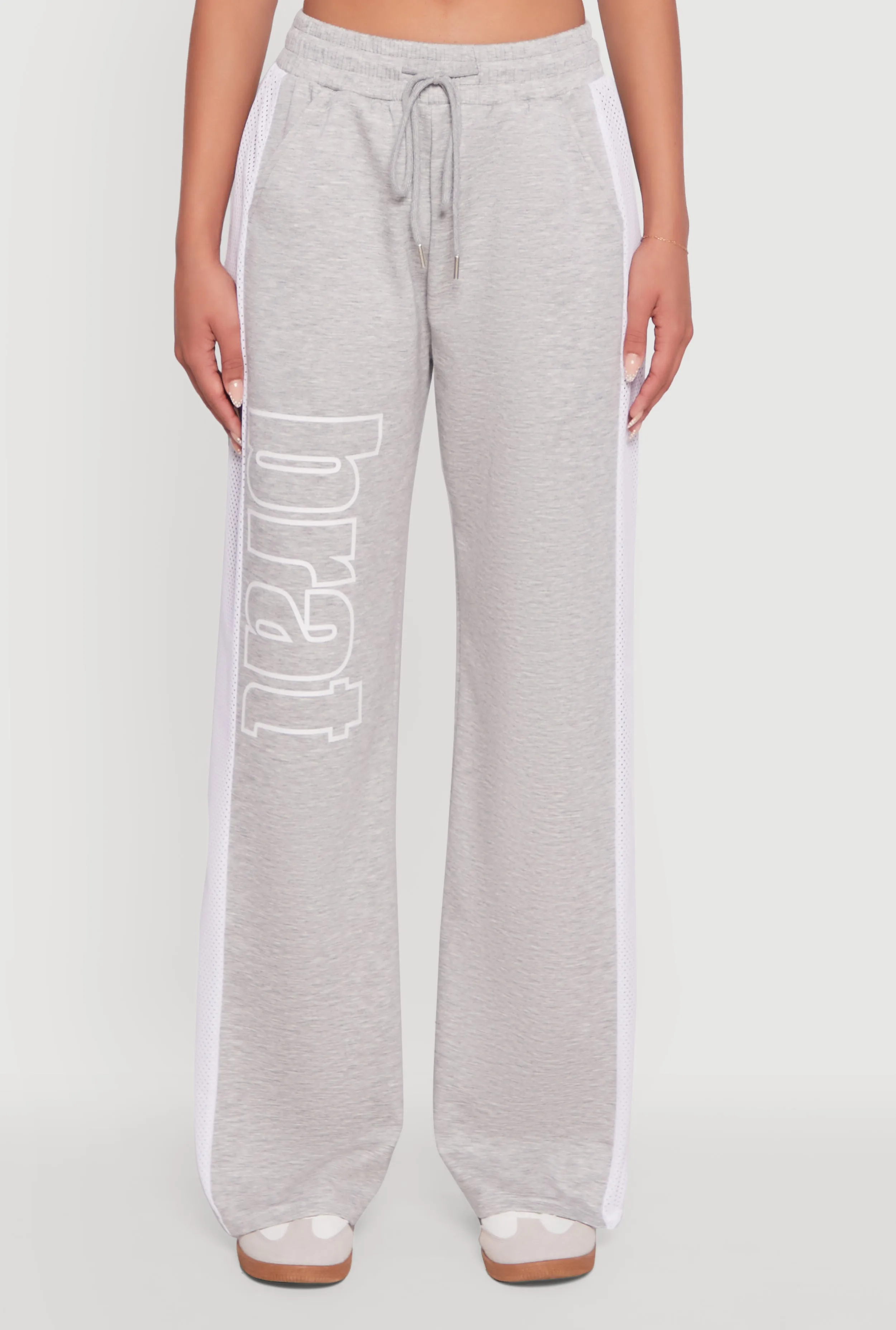 Brat Graphic High Waisted Wide Leg Active Pants sold by Rainbow product image thumbnail 3