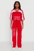 Brat Graphic High Waisted Wide Leg Active Pants sold by Rainbow