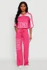 Brat Graphic High Waisted Wide Leg Active Pants sold by Rainbow
