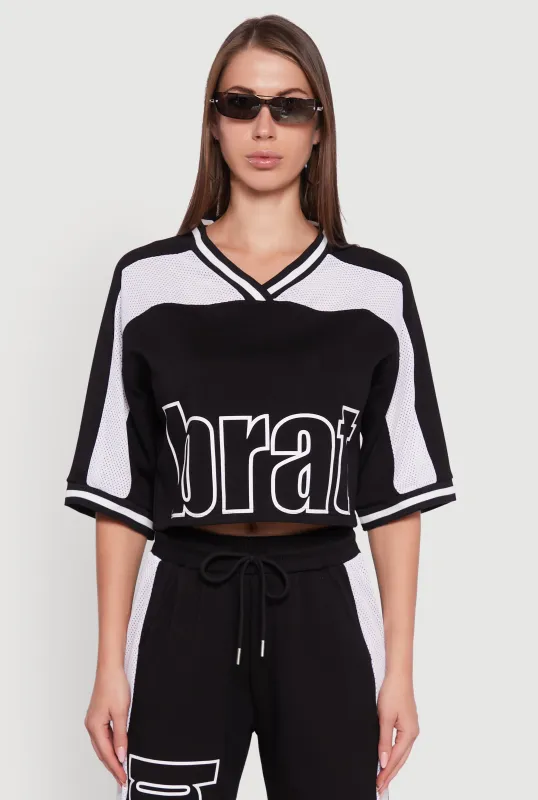 Brat Graphic Jersey Top sold by Rainbow