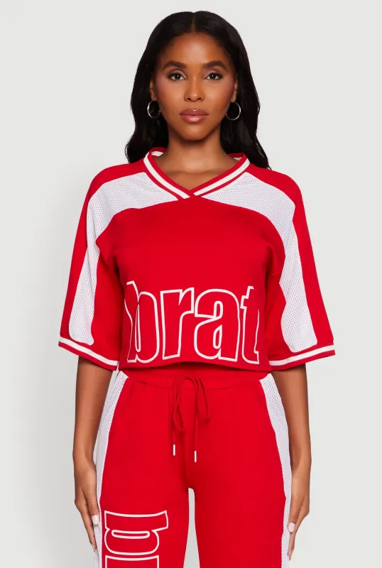Brat Graphic Jersey Top sold by Rainbow