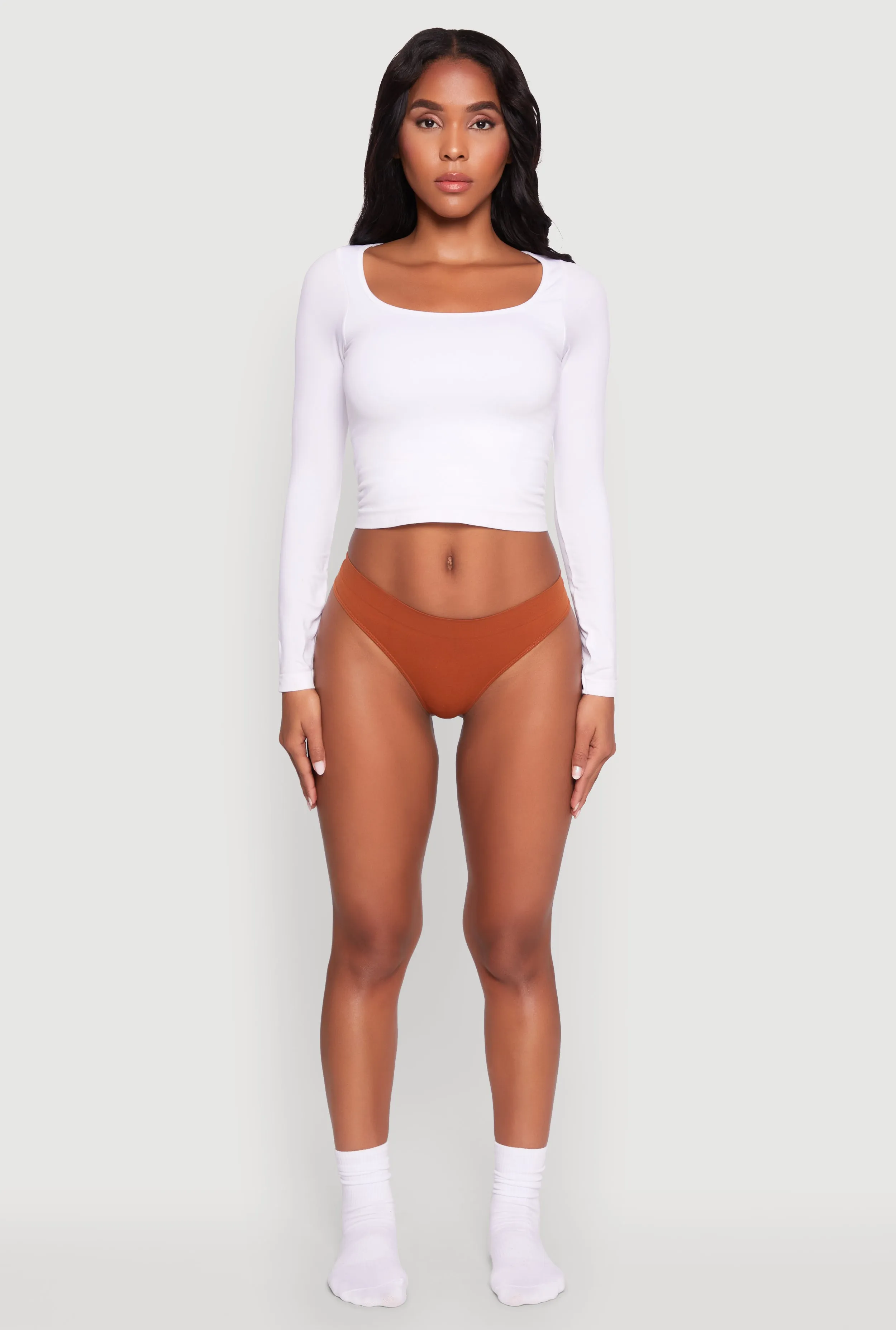 Sleek Seamless Solid Thong sold by Rainbow product image thumbnail 2