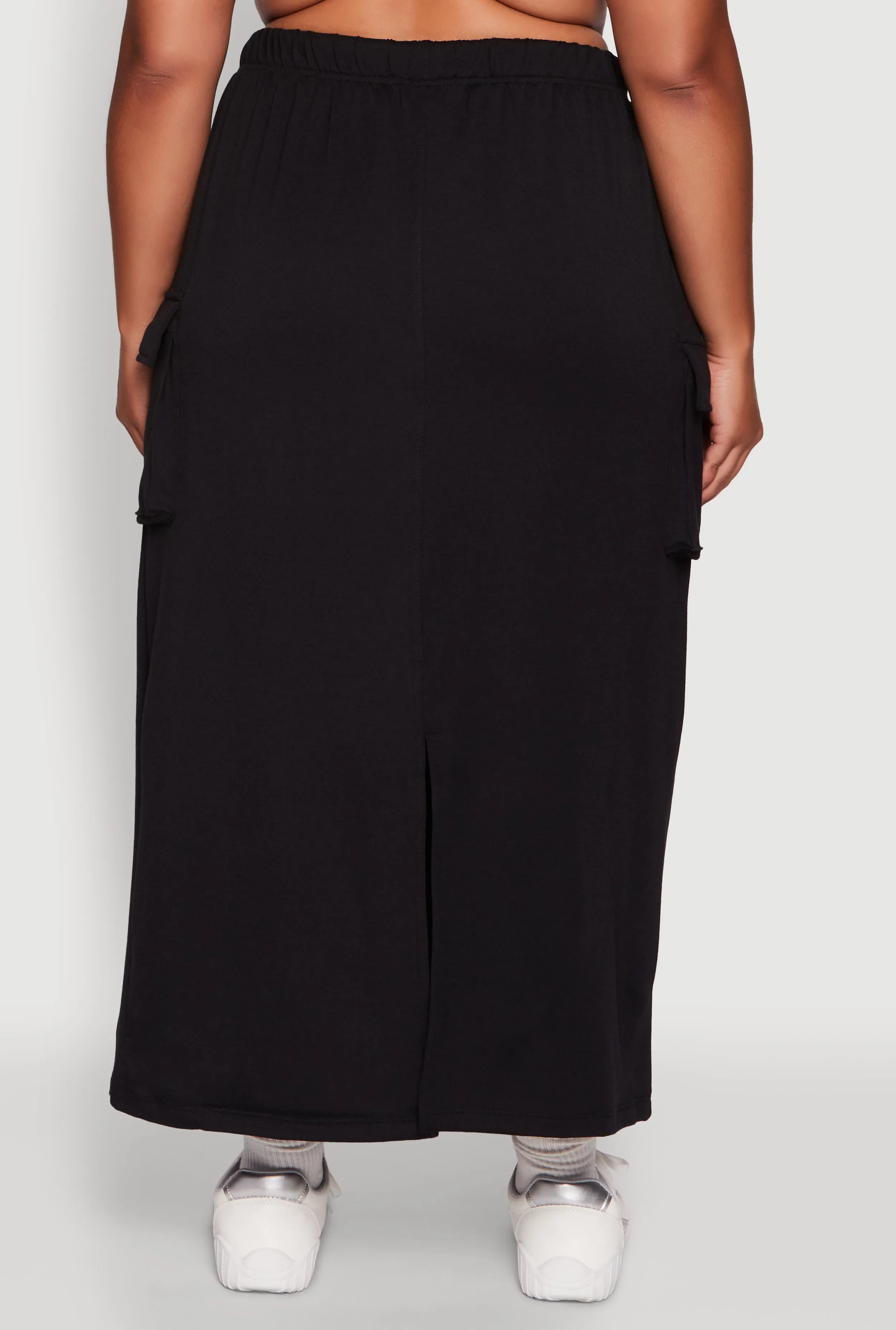 Plus Size High Waisted Toggle Drawstring Cargo Skirt sold by Rainbow product image thumbnail 5