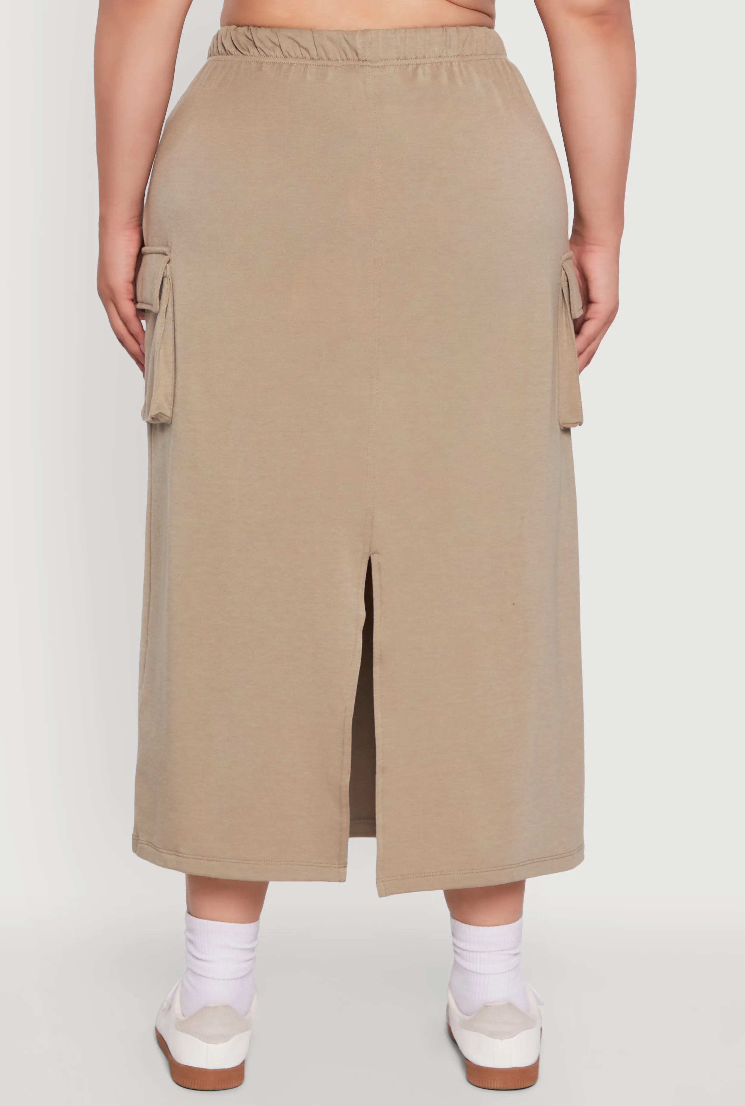Plus Size High Waisted Toggle Drawstring Cargo Skirt sold by Rainbow product image thumbnail 5