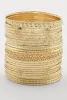 Plus Size Metallic Textured Bangles Set of 30 sold by Rainbow