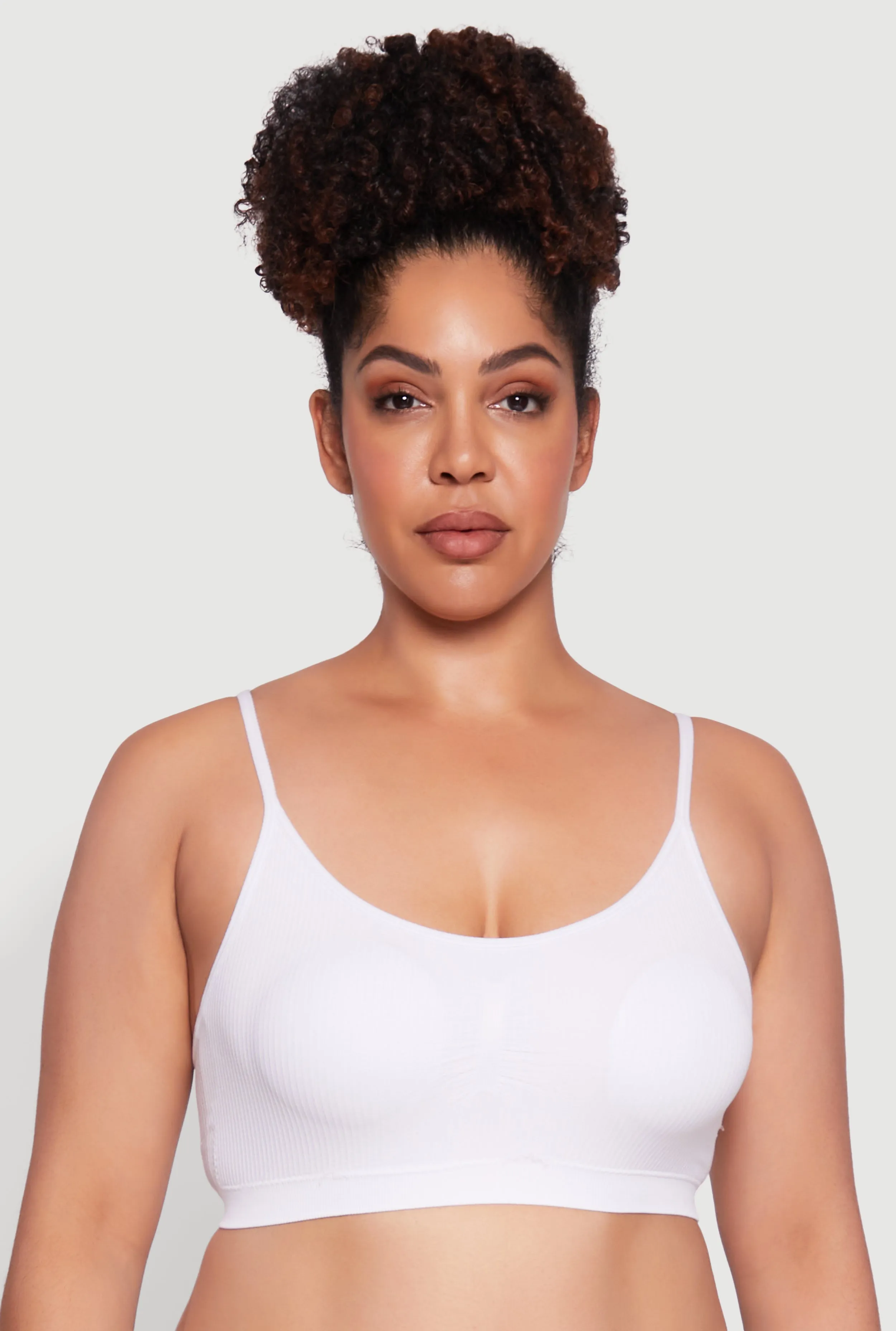 Plus Size Solid Full Coverage Seamless Bra sold by Rainbow