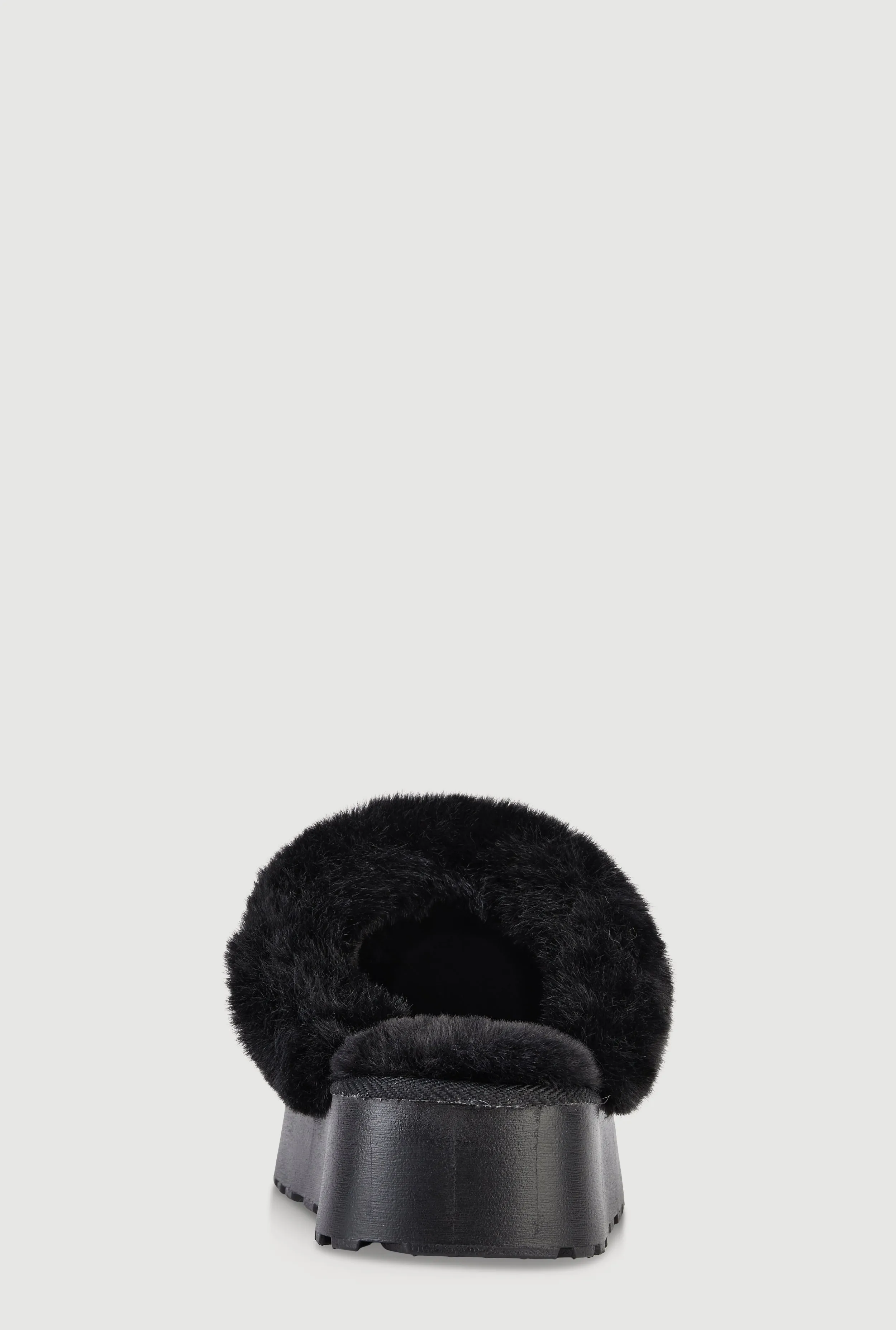 Faux Fur Platform Slippers sold by Rainbow product image thumbnail 3