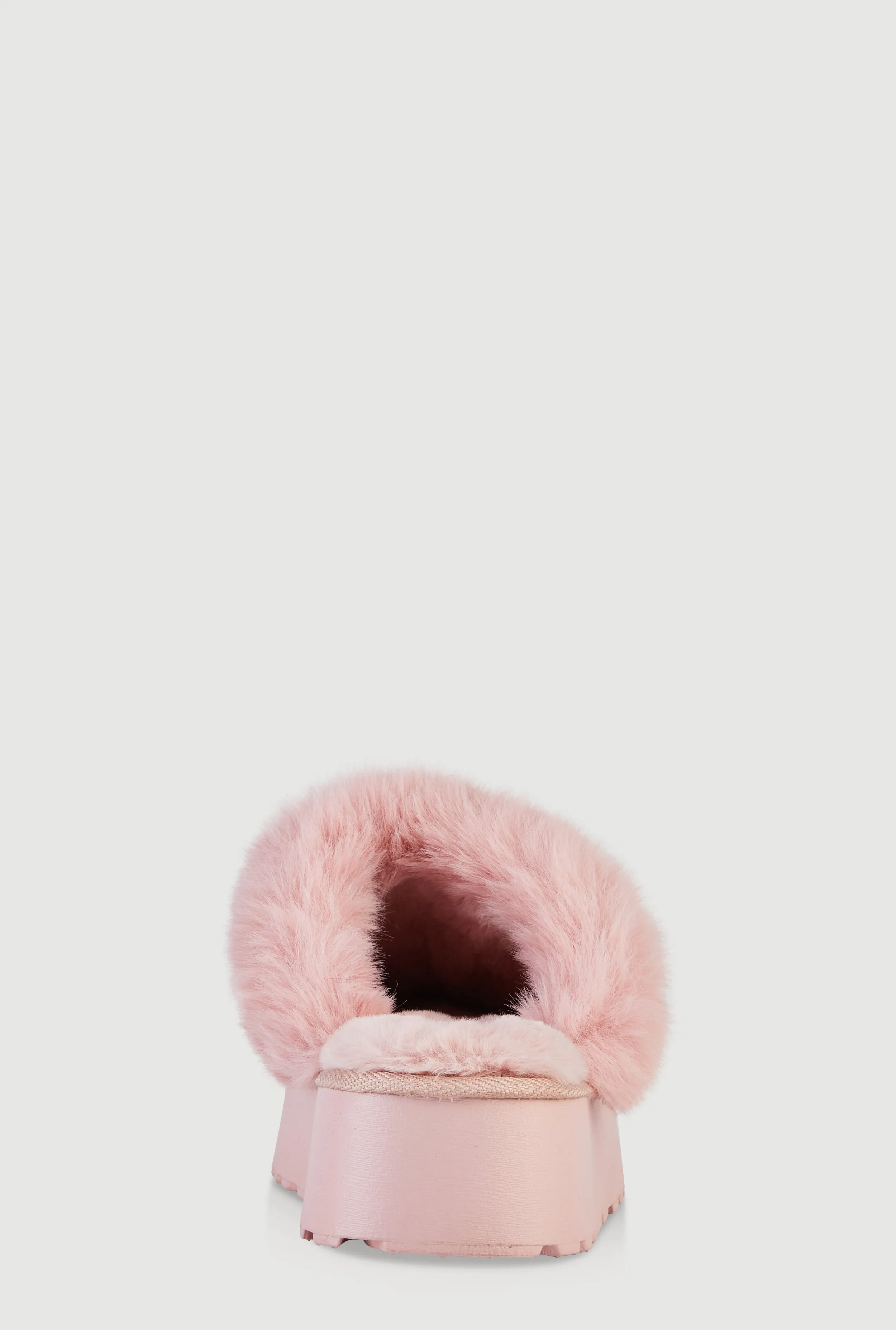 Faux Fur Platform Slippers sold by Rainbow product image thumbnail 3