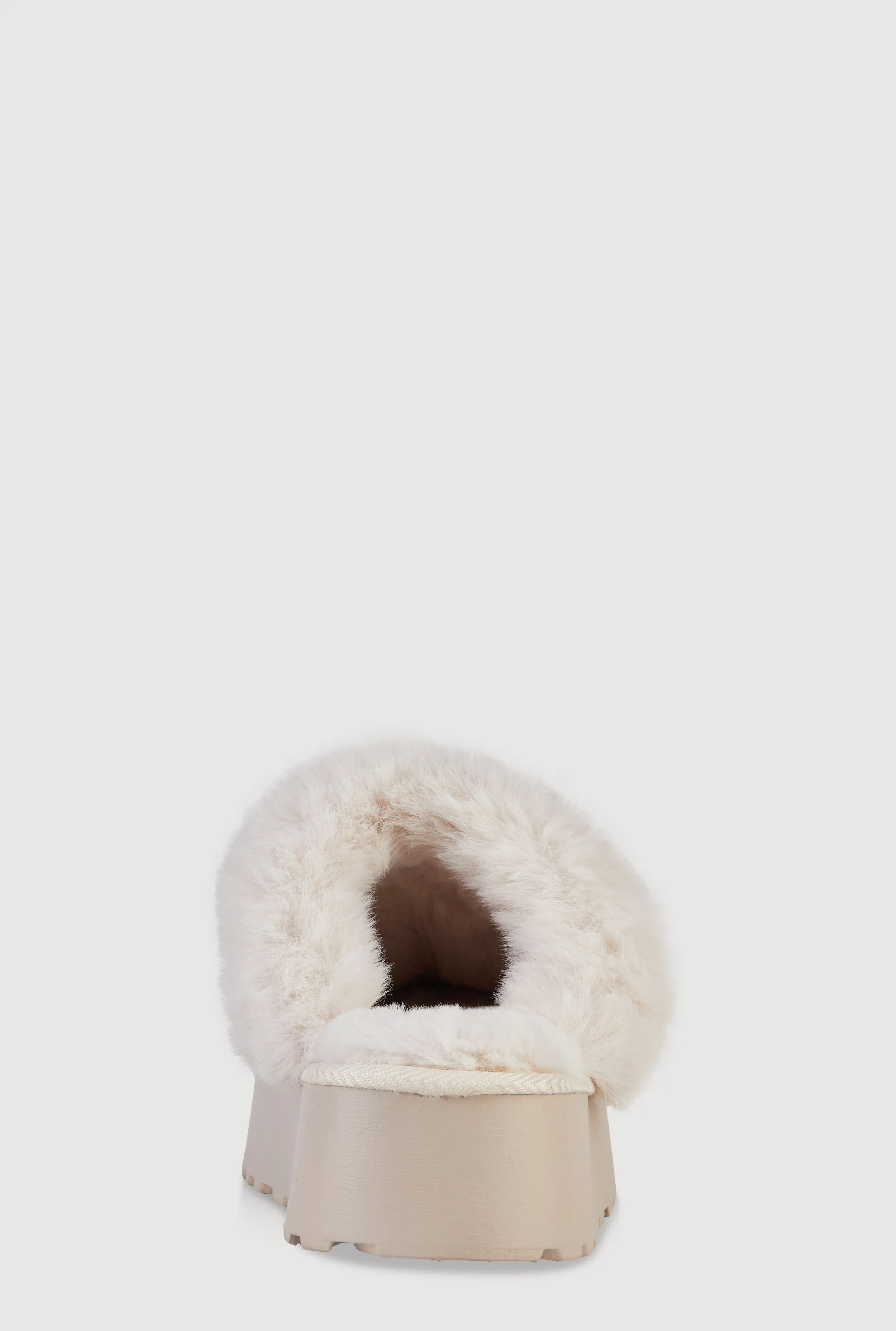 Faux Fur Platform Slippers sold by Rainbow product image thumbnail 3