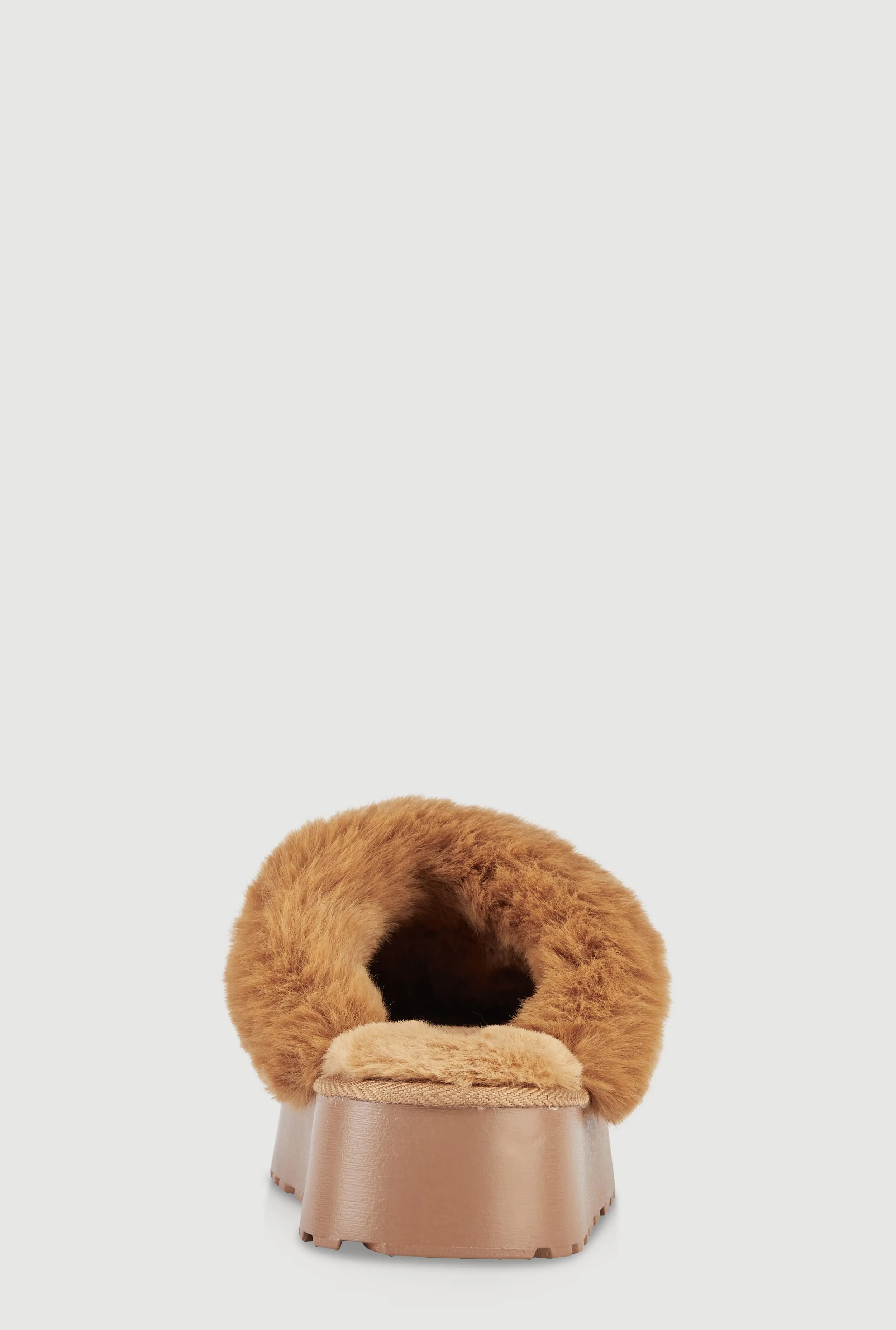 Faux Fur Platform Slippers sold by Rainbow product image thumbnail 3