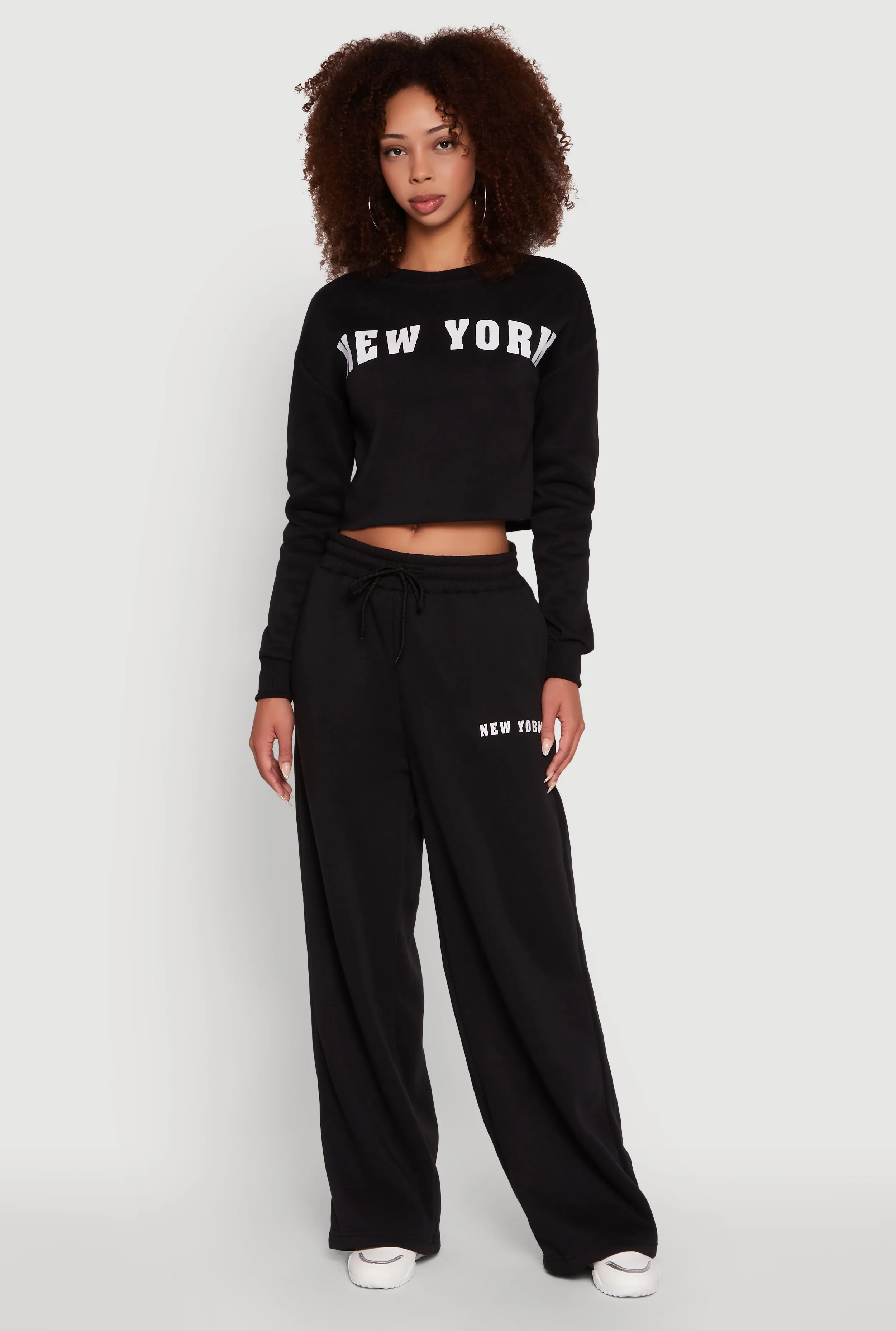 New York Graphic Cropped Sweatshirt sold by Rainbow product image thumbnail 3