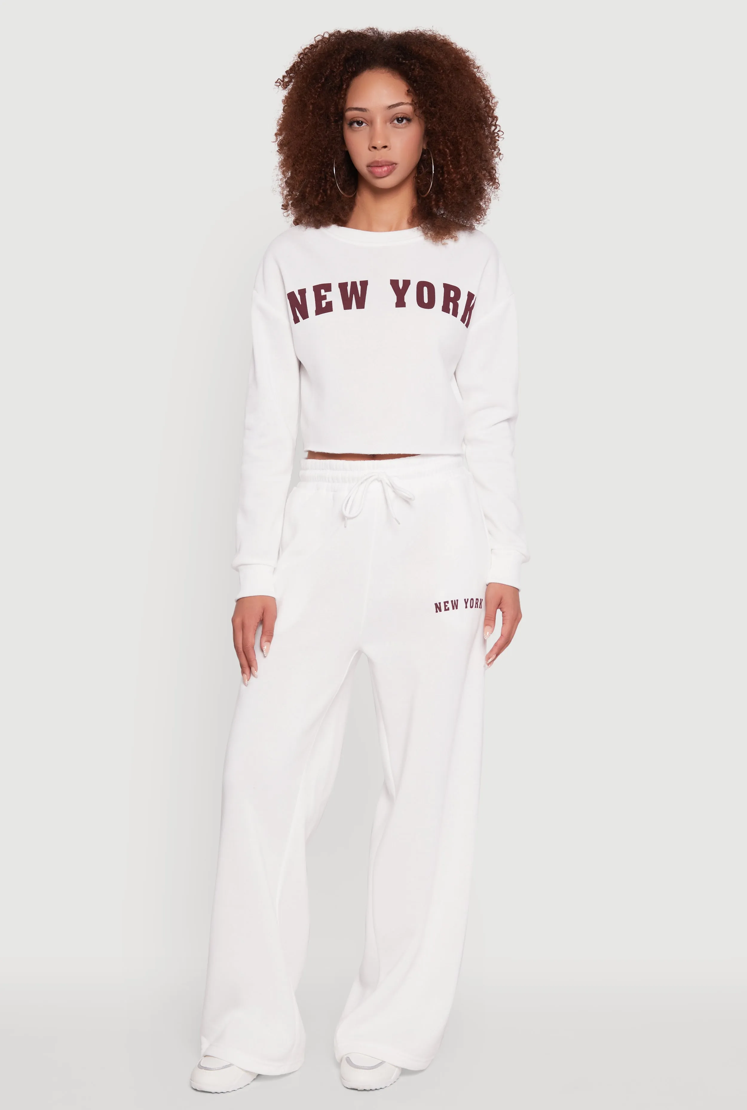 New York Graphic Cropped Sweatshirt sold by Rainbow product image thumbnail 2