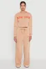 New York Graphic Drawstring Waist Wide Leg Sweatpants sold by Rainbow