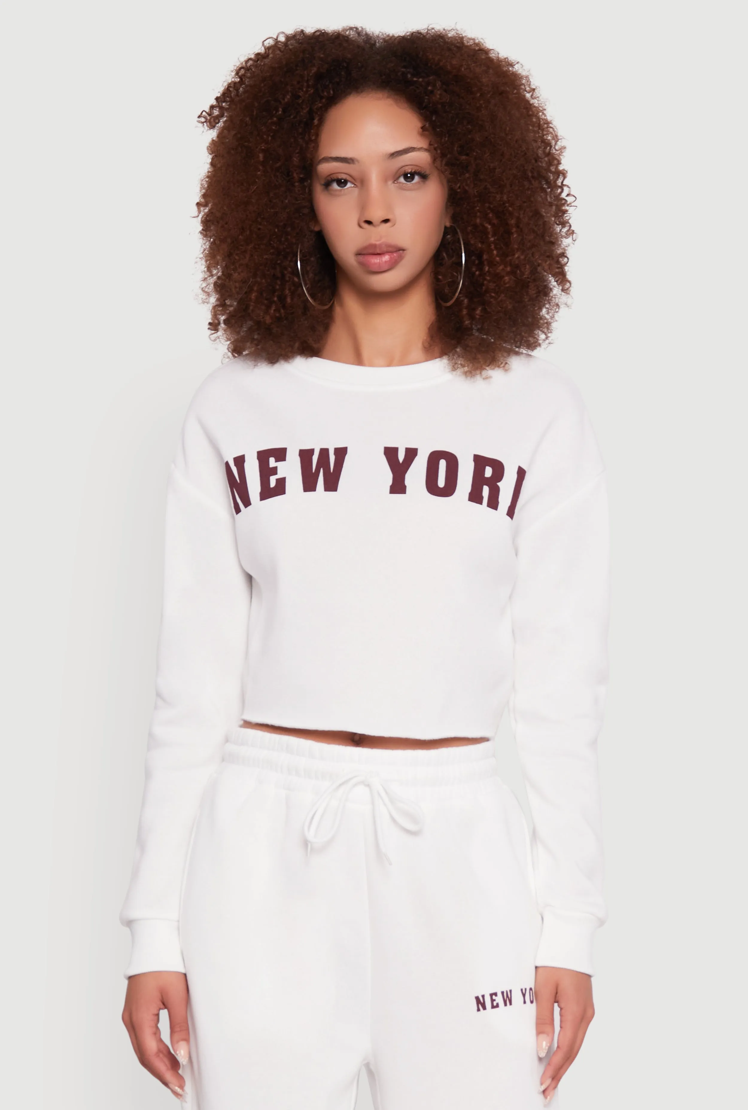 New York Graphic Cropped Sweatshirt sold by Rainbow product image thumbnail 3