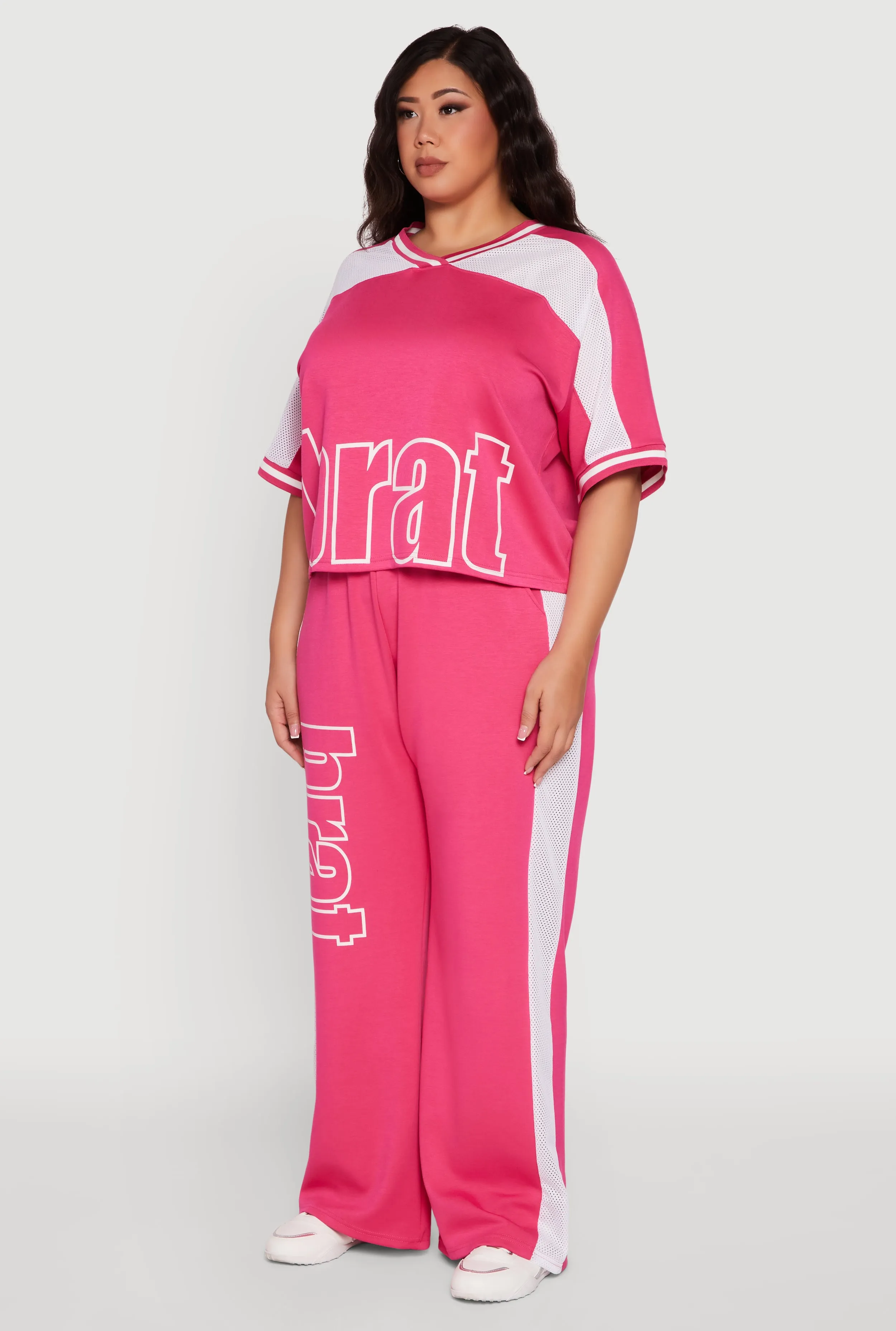 Plus Size Brat Football Graphic Top sold by Rainbow product image thumbnail 5