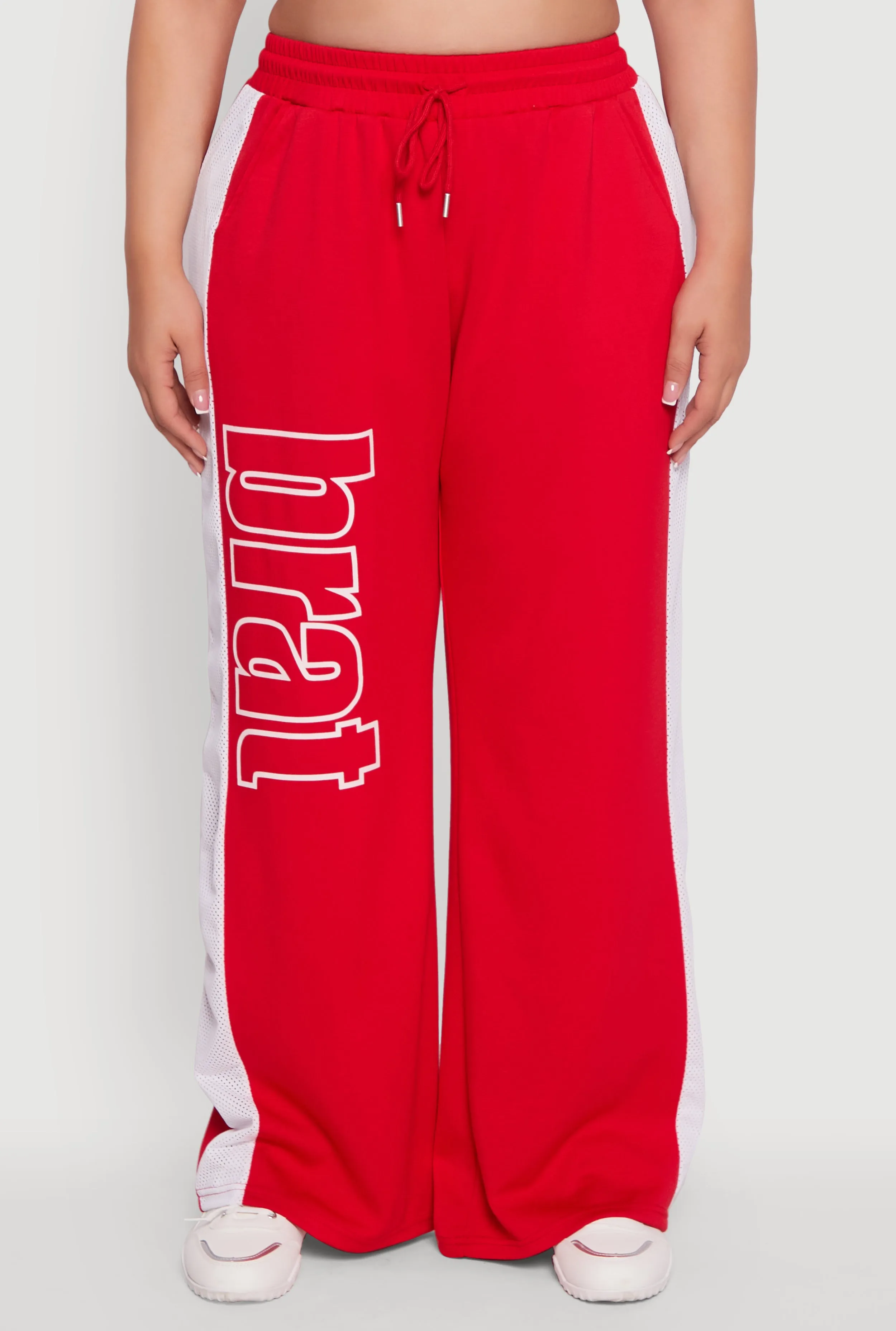 Plus Size Brat Graphic High Waisted Active Pants sold by Rainbow product image thumbnail 3