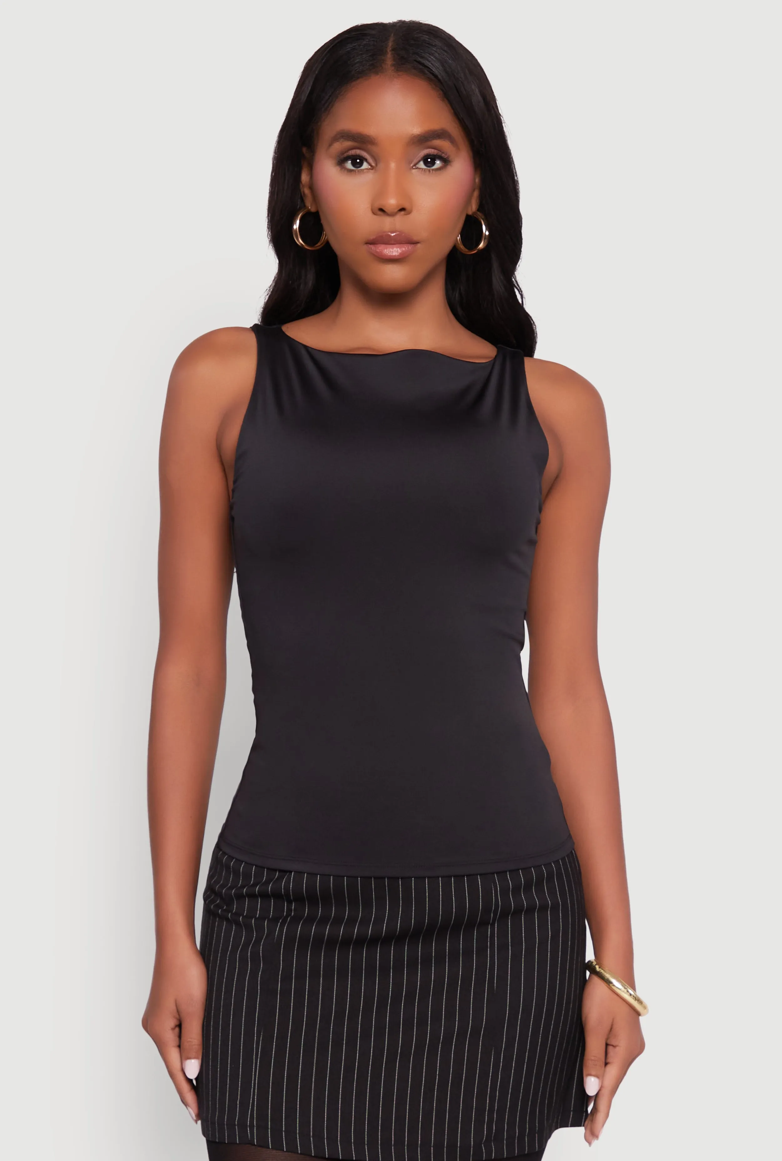 High Neck Shelf Bra Tank Top sold by Rainbow product image thumbnail 2