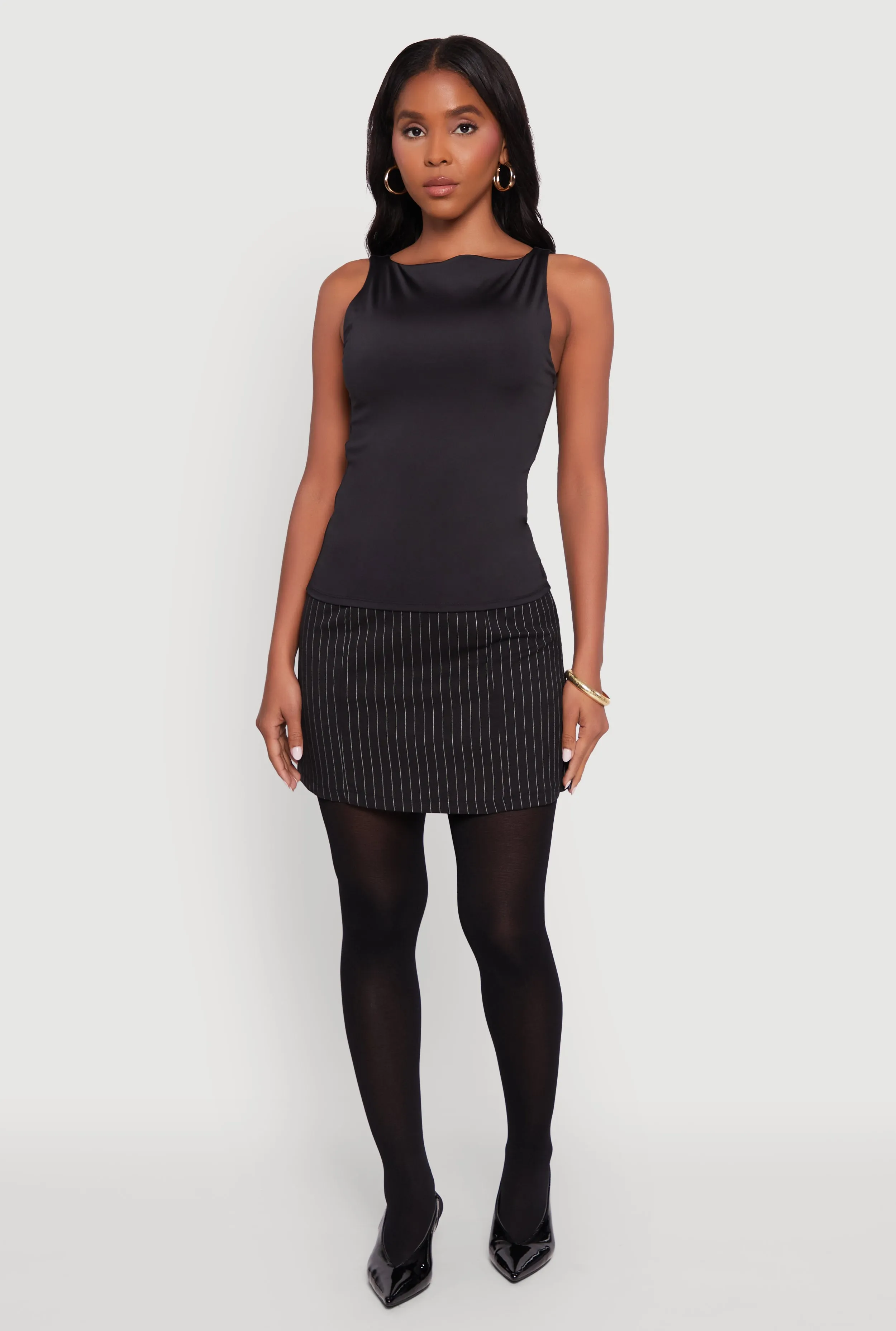 High Neck Shelf Bra Tank Top sold by Rainbow